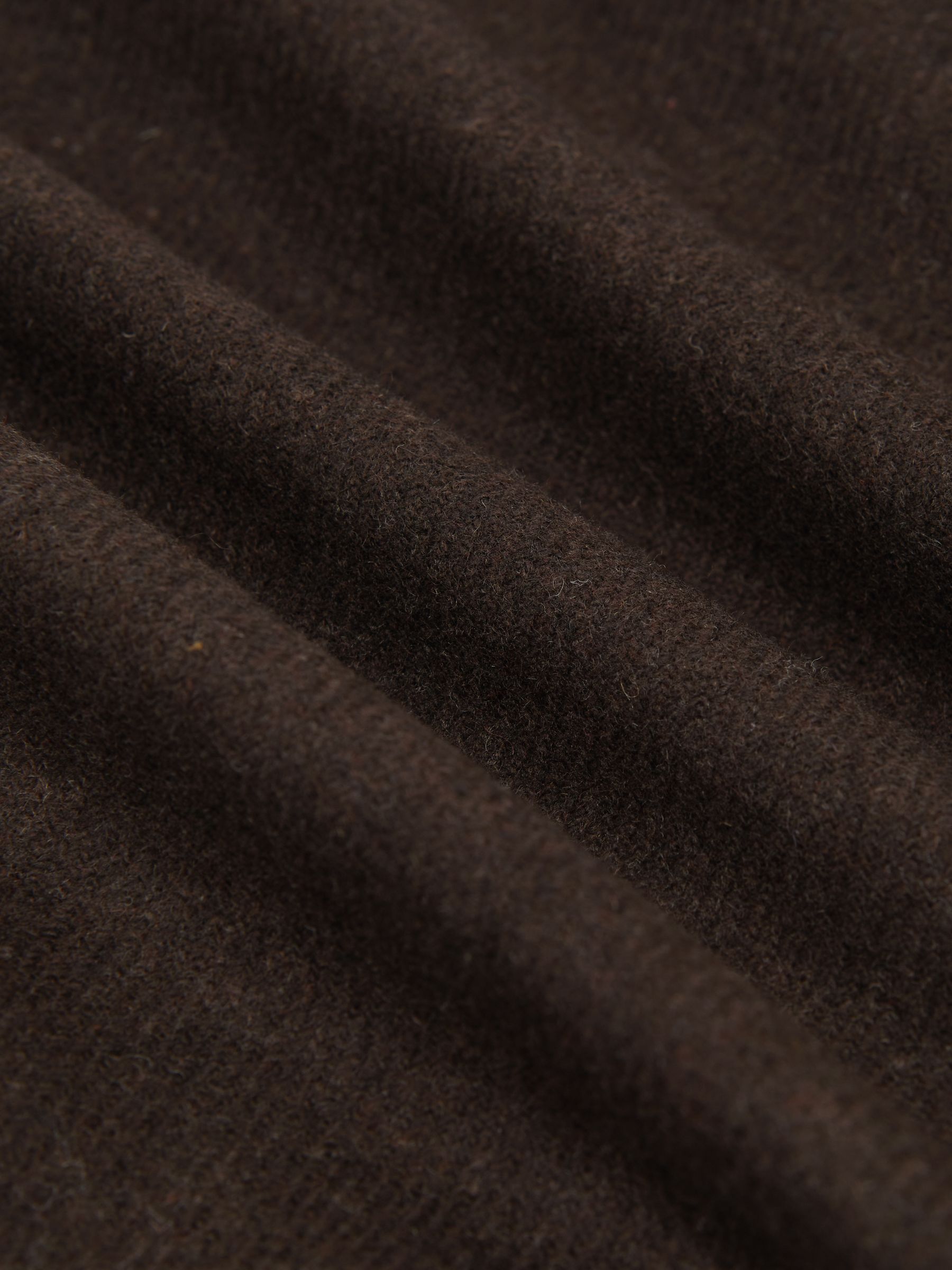 Flannel Single-Breasted Blazer Tailored-Fit with Wool in Chocolate Brown - image 2