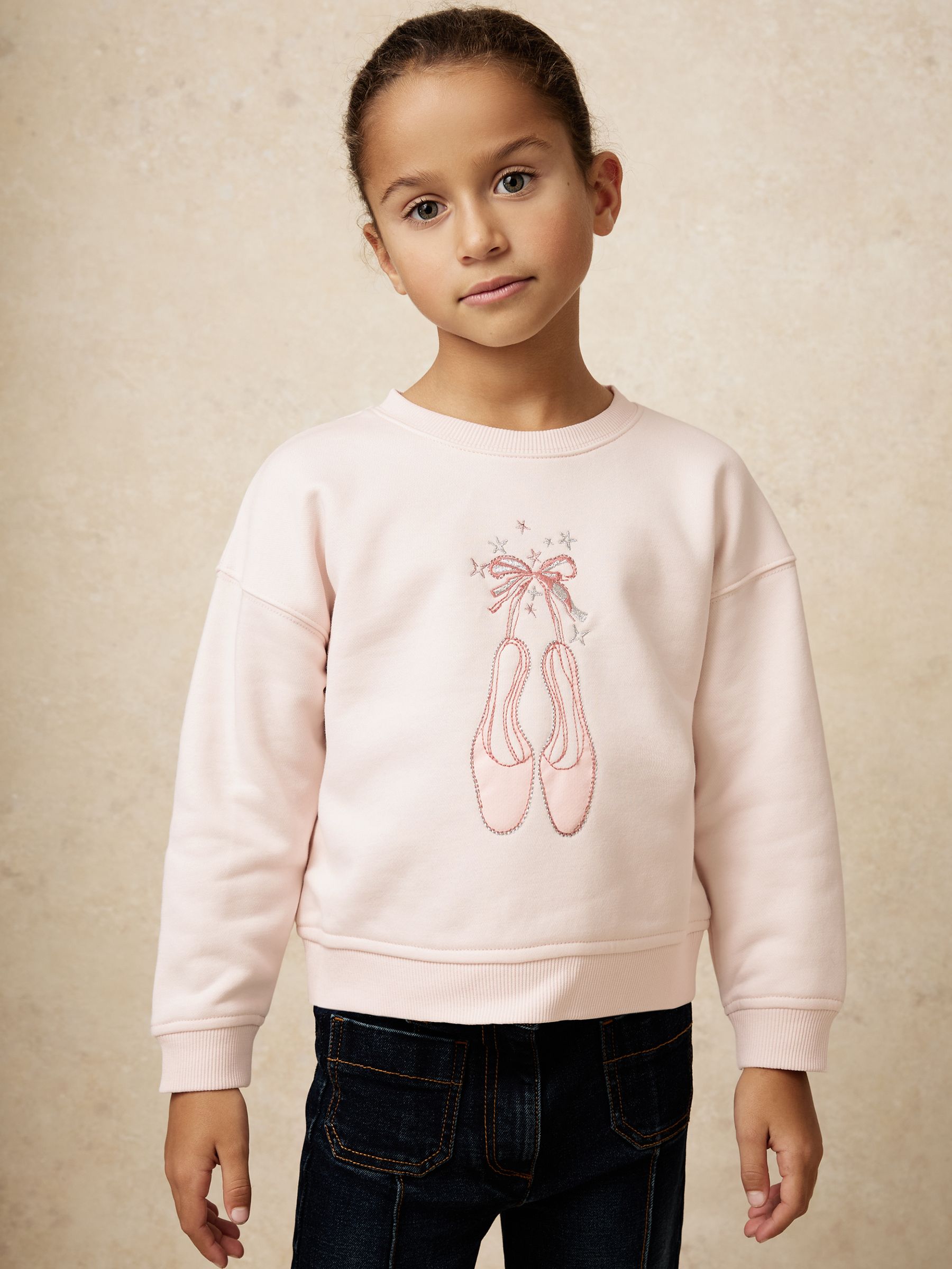 Sweatshirt in Pink - Image 1 of 5 Sweatshirt in Pink - Image 1 of 5