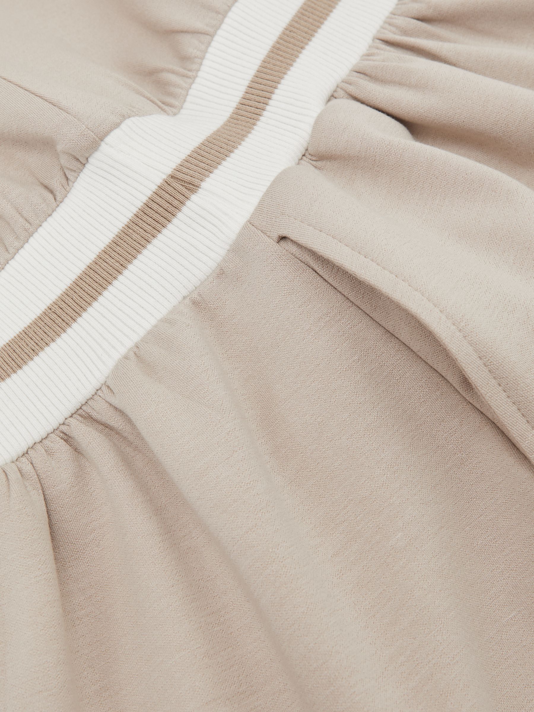 9-13 yrs Stripe-Trim Sweatshirt Dress in Neutral - Image 4 of 4