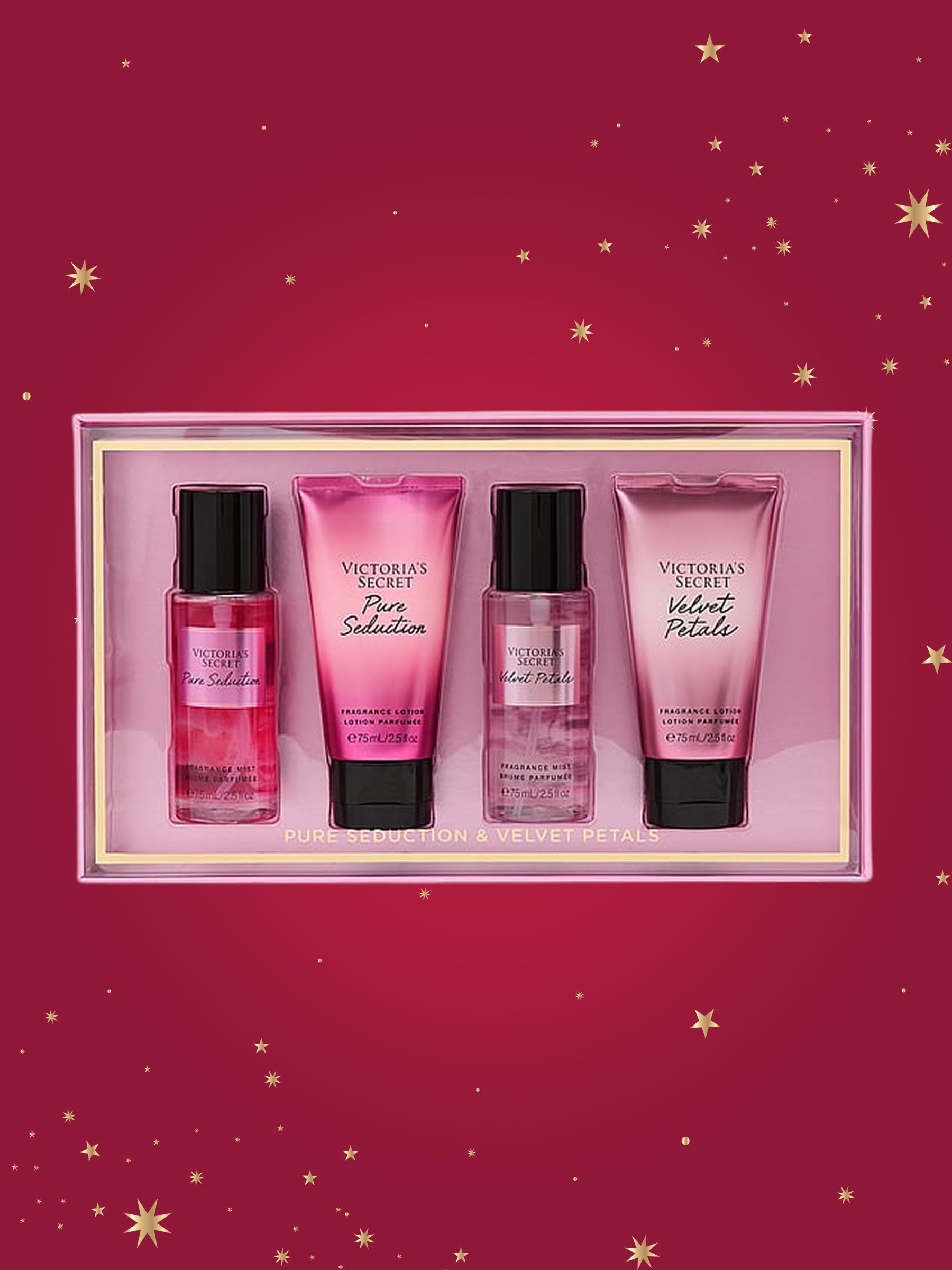 PURE SEDUCTION & VELVET PETALS セット Pure Seduction & Velvet Petals Gift Set 4 Piece | Victoria's Secret UK