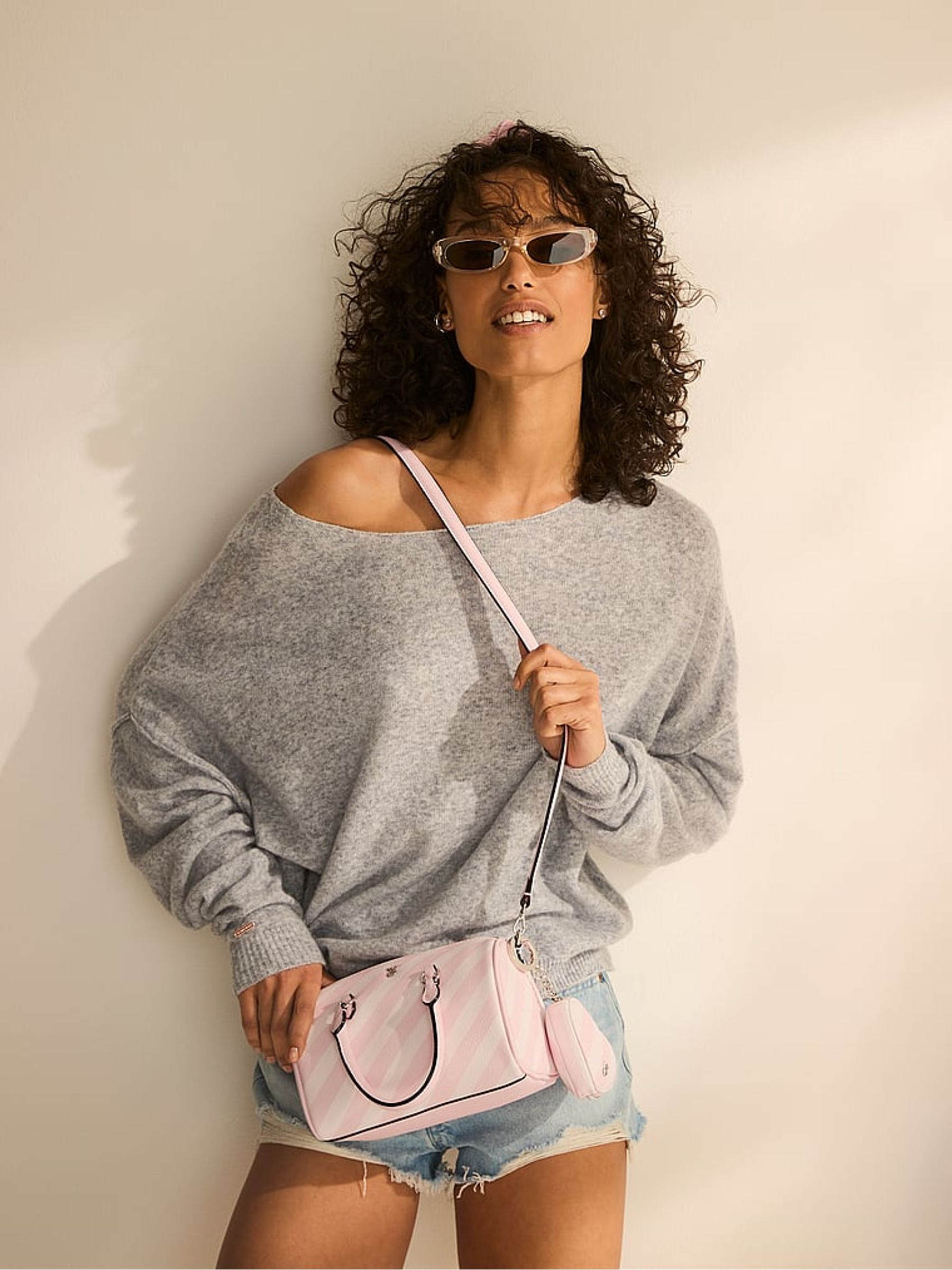 Heritage Stripe Pink Mini Crossbody Bag - Image 4 of 4