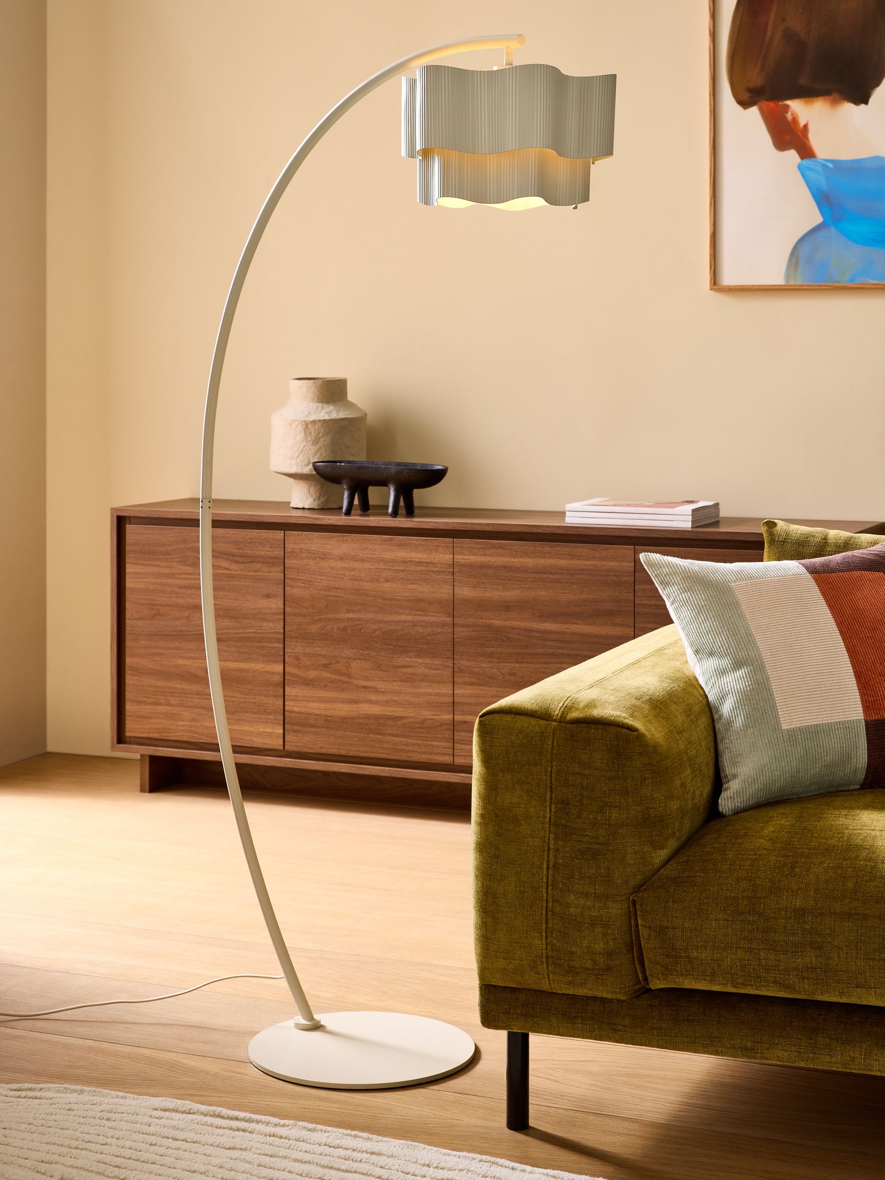 Sydney Floor Lamp in Cream - Image 1 of 5 Sydney Floor Lamp in Cream - Image 1 of 5