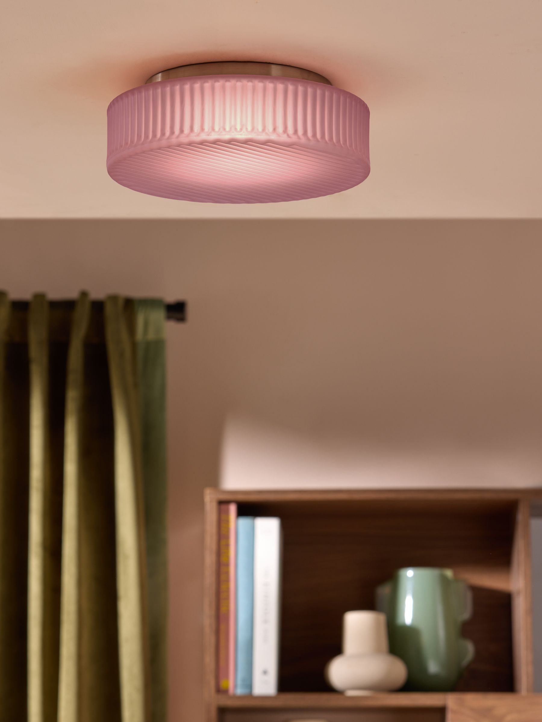 Alma Flush Light in Pink - Image 1 of 5