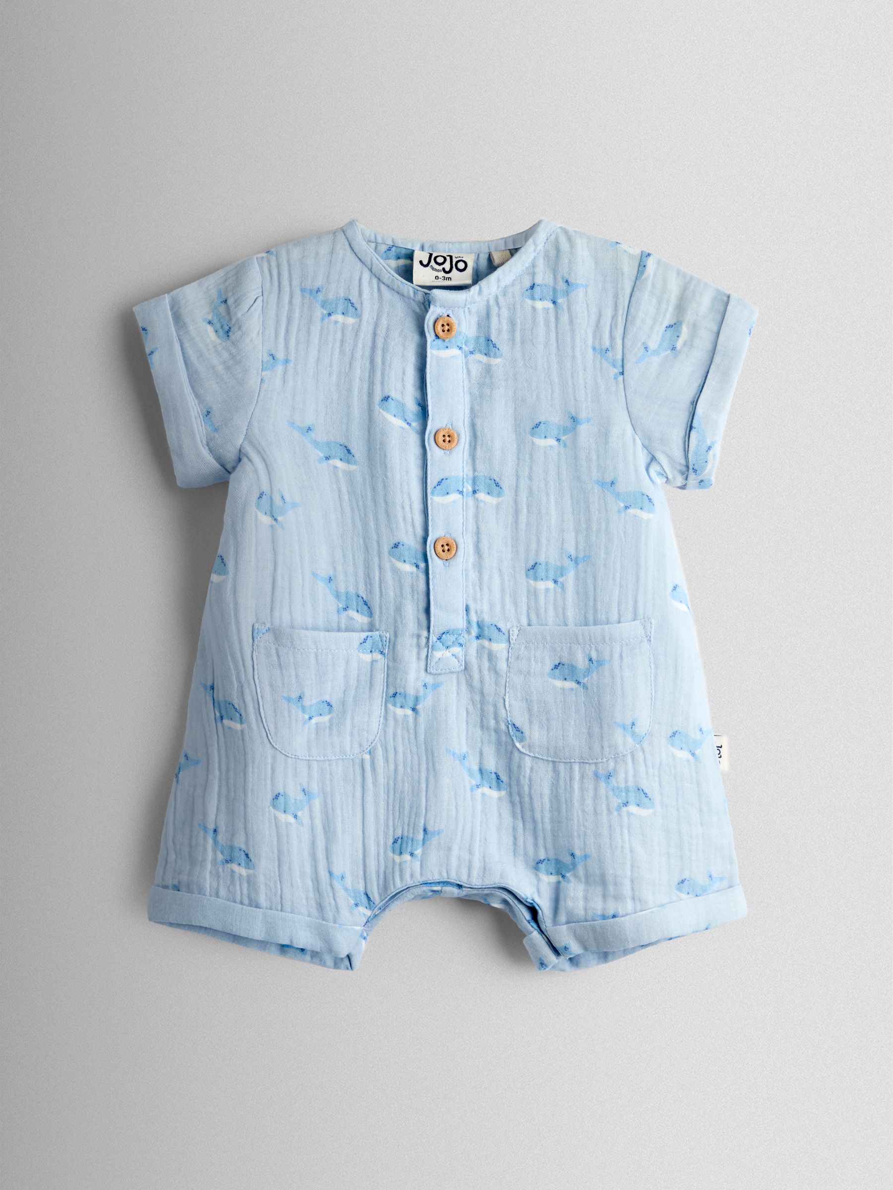 Blue Woven Printed Romper - Image 3 of 8