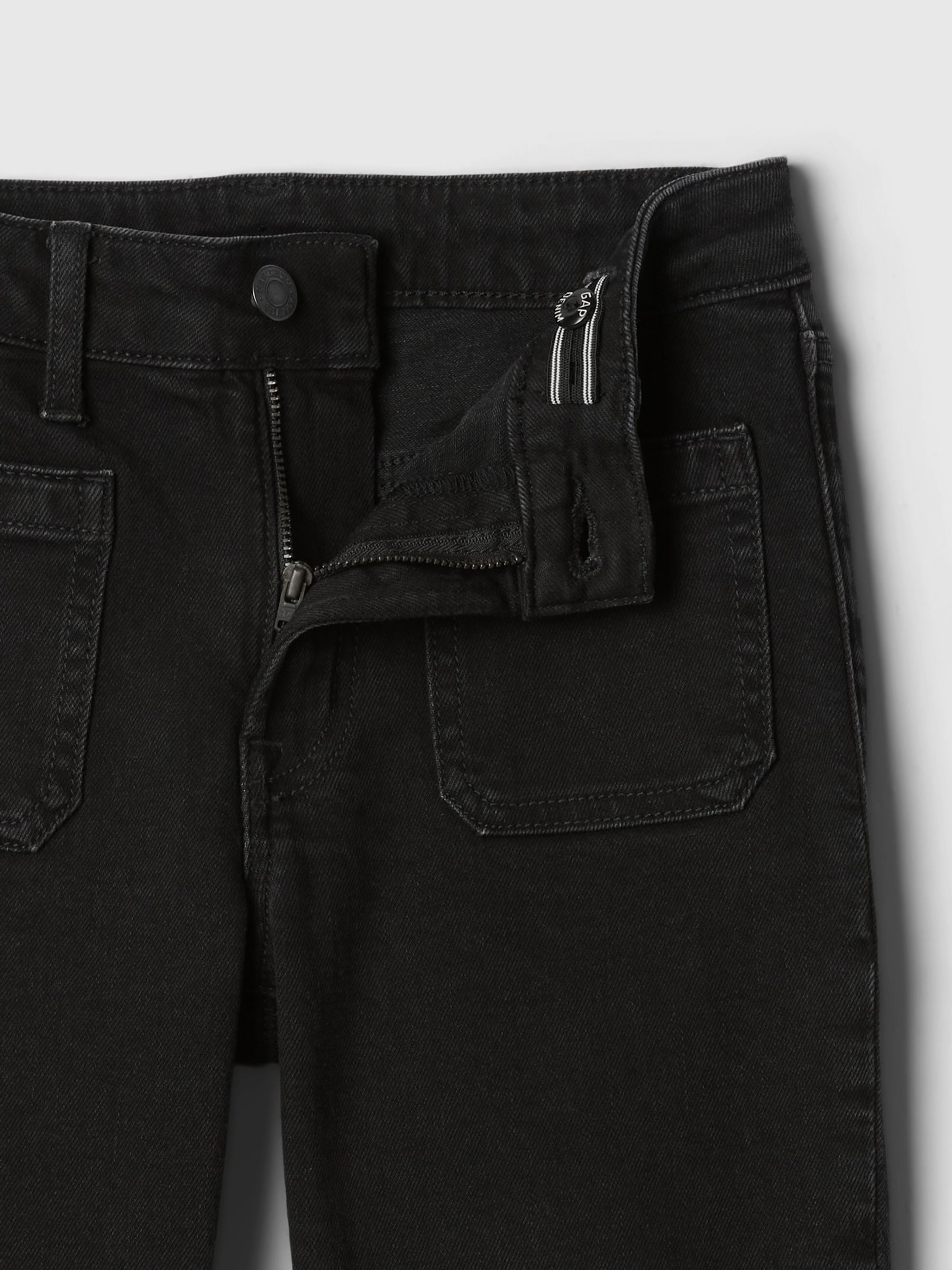 Black High Rise 70s Flare Jeans (5-13yrs) - Image 4 of 4