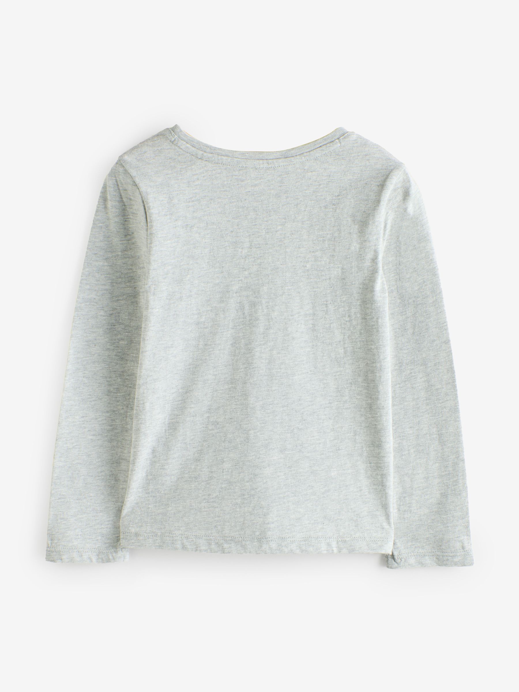 Grey Long Sleeve Graphic T-Shirt - Image 2 of 4