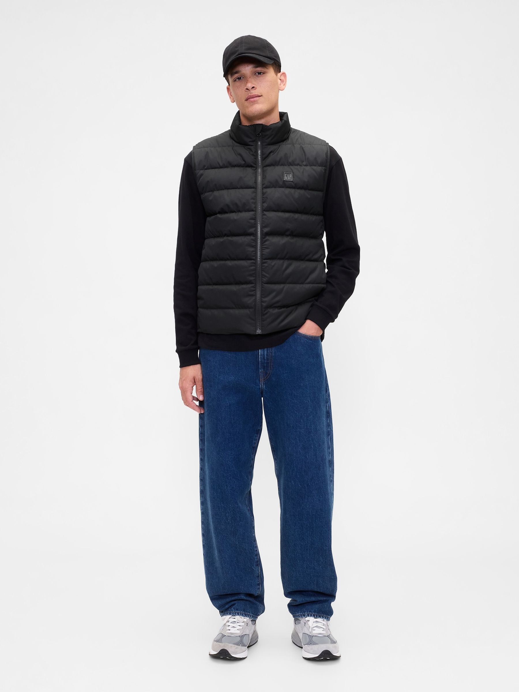 Black Relaxed ColdControl Puffer Vest - Image 3 of 4