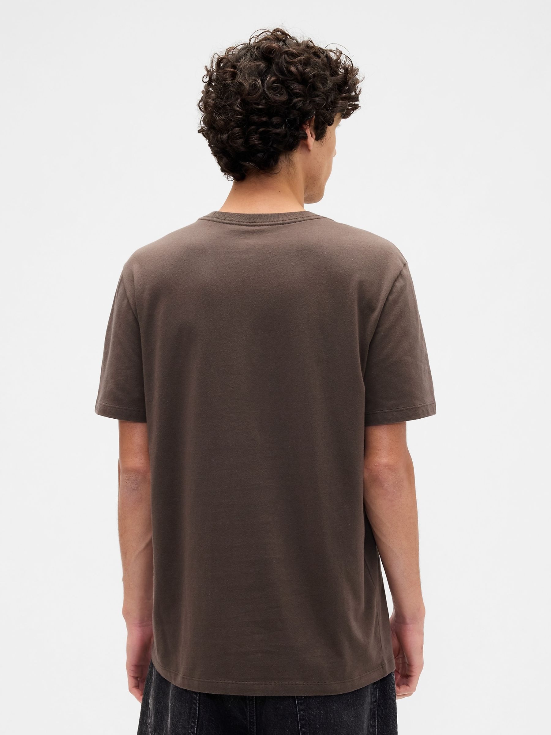 Brown Everyday Soft Crew Neck T-Shirt - Image 2 of 5