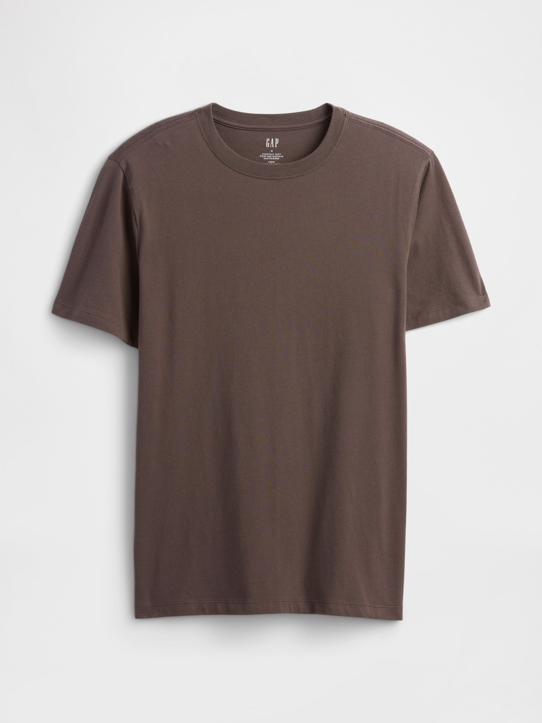 Brown Everyday Soft Crew Neck T-Shirt - Image 4 of 5