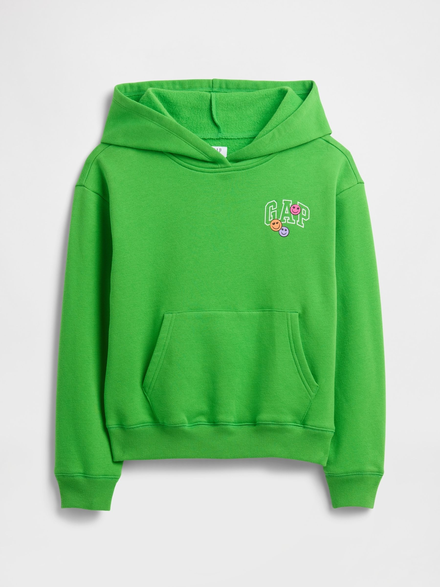 Green Relaxed Logo Hoodie (4-13yrs) - Image 1 of 3