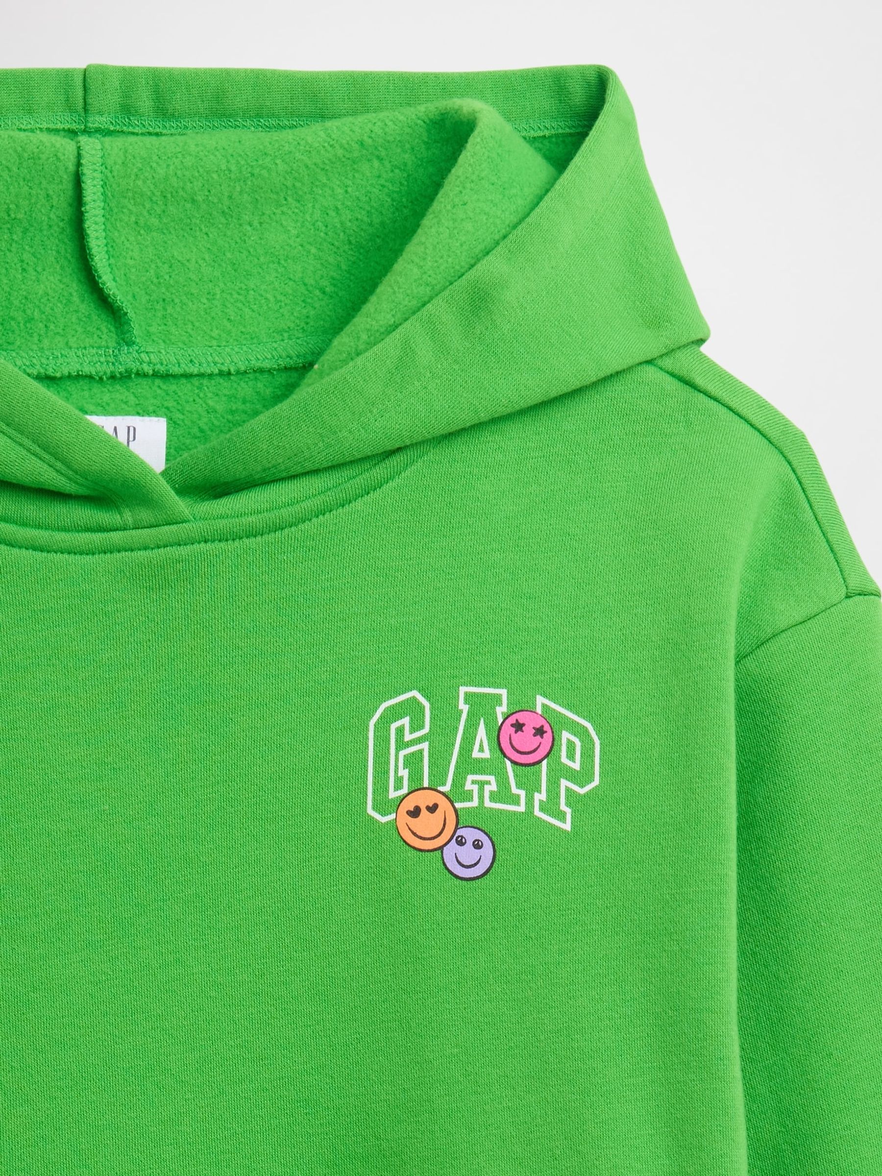 Green Relaxed Logo Hoodie (4-13yrs) - Image 3 of 3