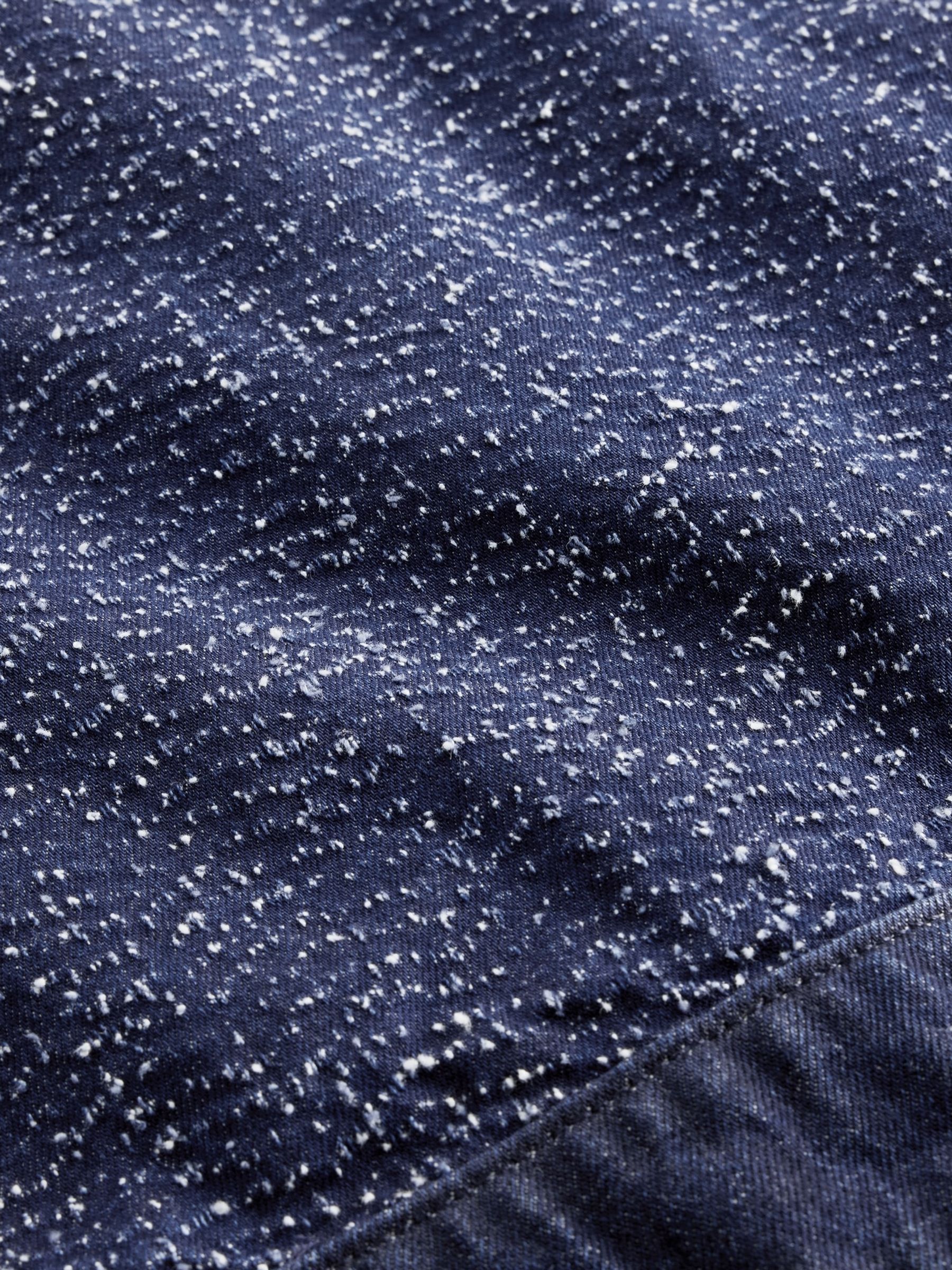 Dark Wash Blue Denim Tweed Mini Skirt - Image 5 of 5