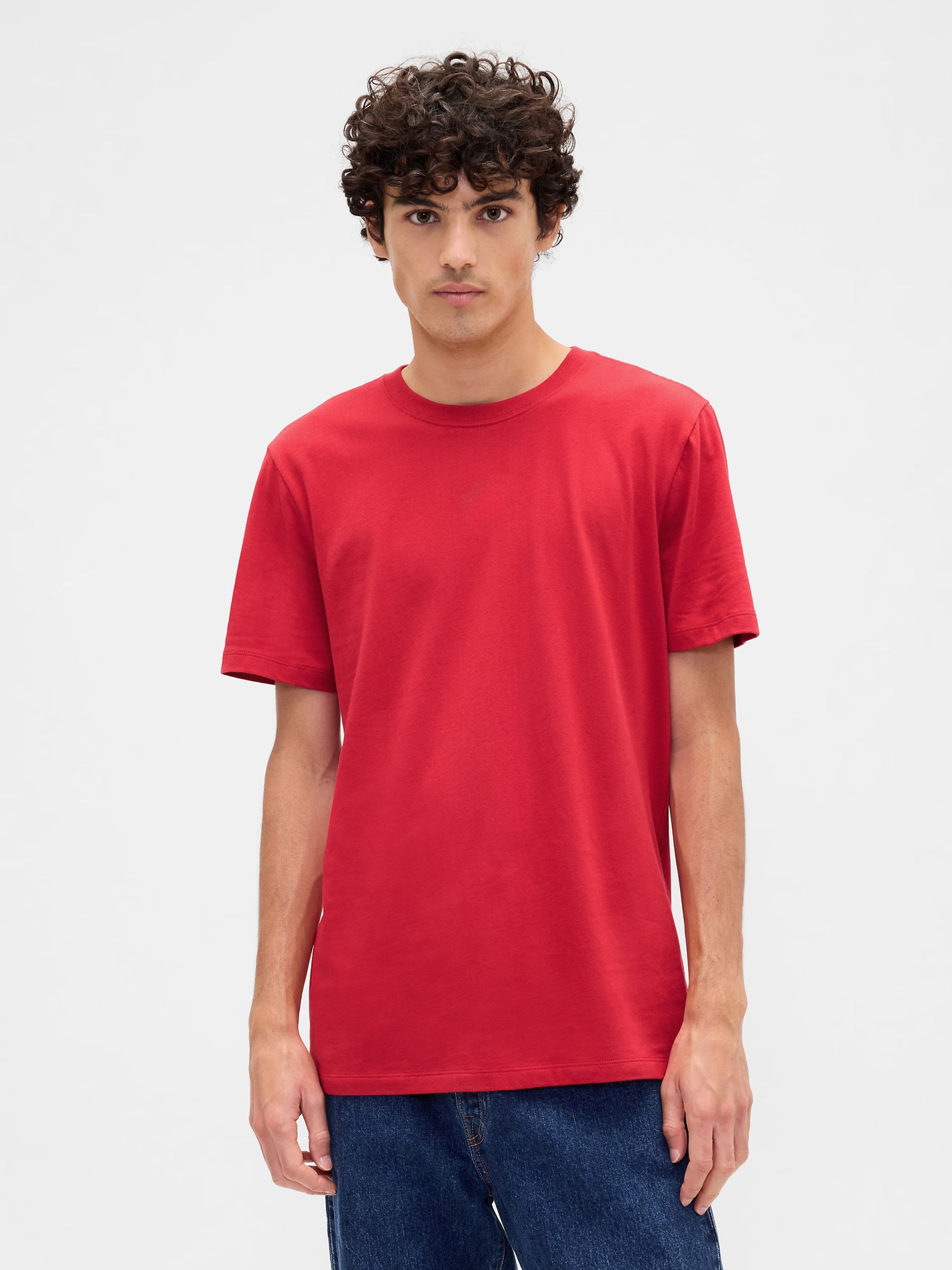 Red Everyday Soft Crew Neck T-Shirt - Image 1 of 5