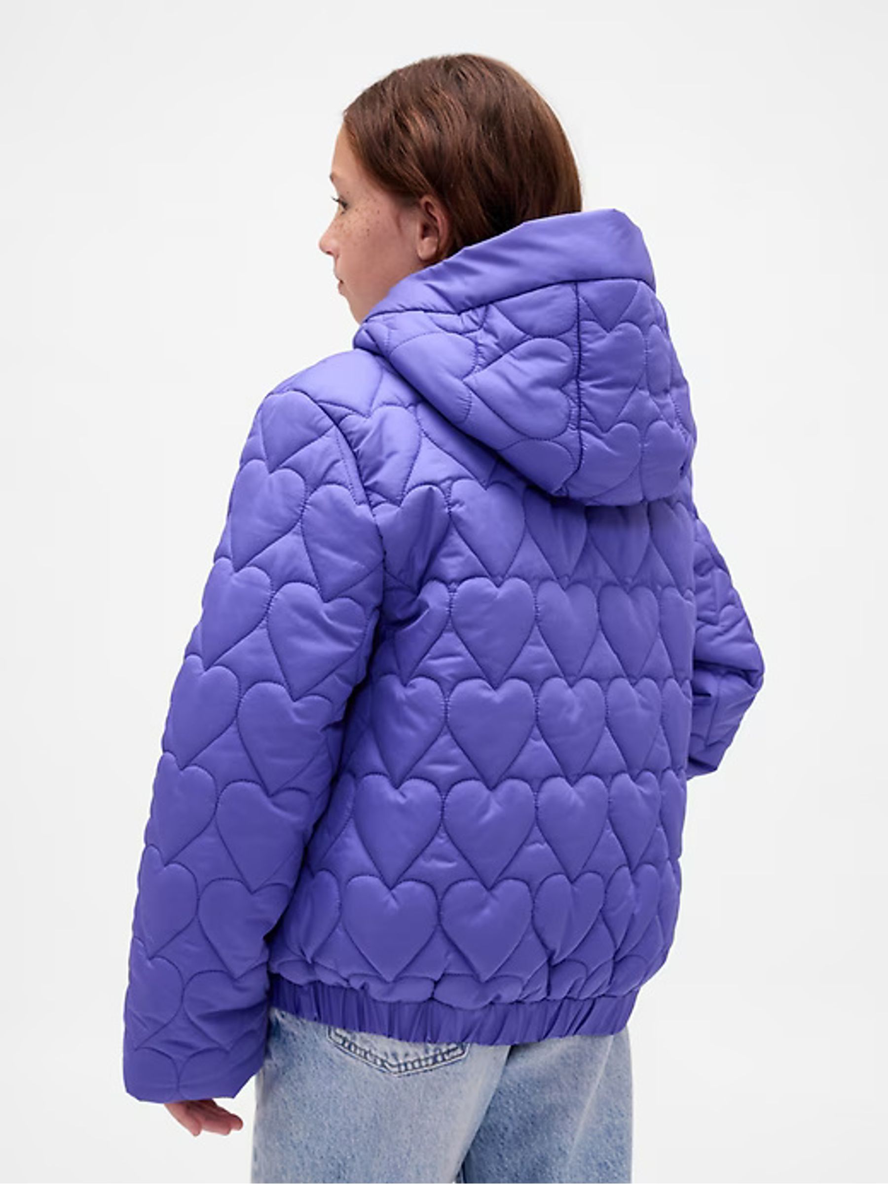 Purple Puffer Jacket (4 - 13Yrs) - Image 2 of 6
