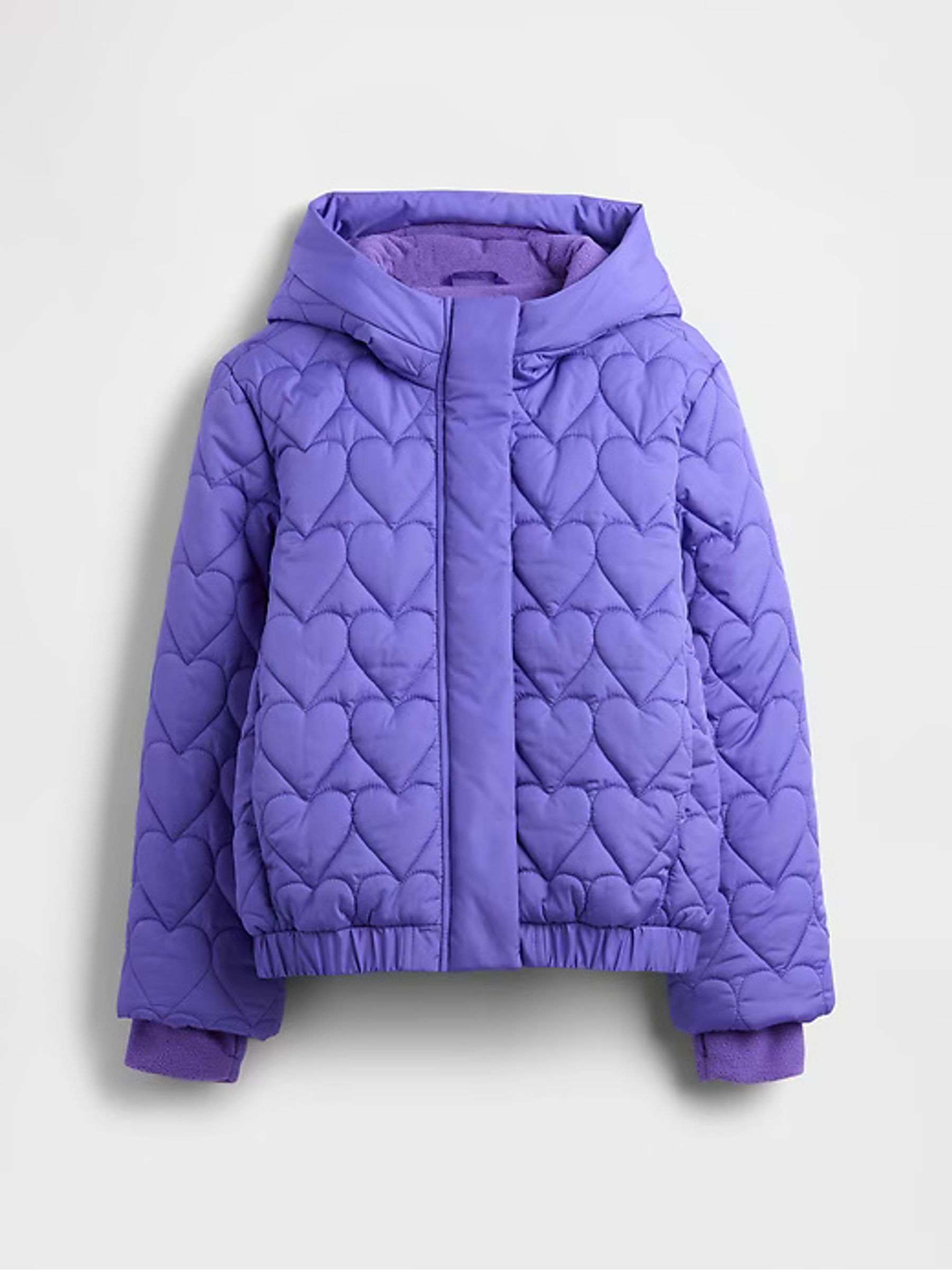 Purple Puffer Jacket (4 - 13Yrs) - Image 5 of 6