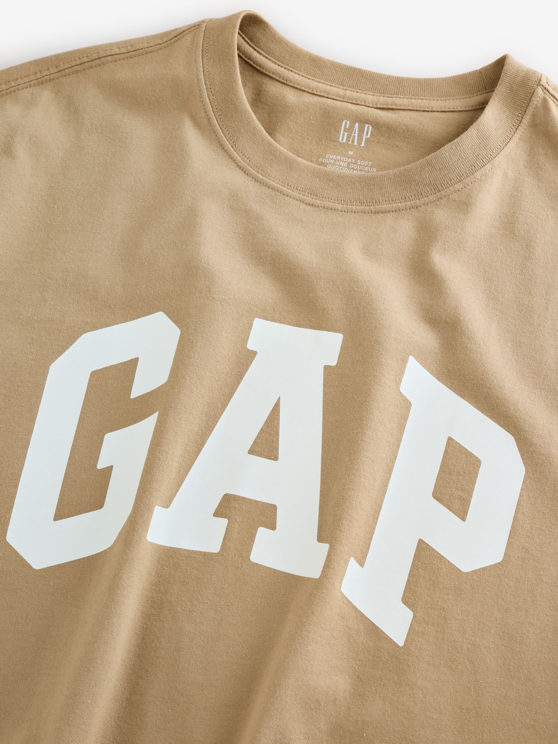 Beige Everyday Soft Logo T-Shirt - Image 3 of 4