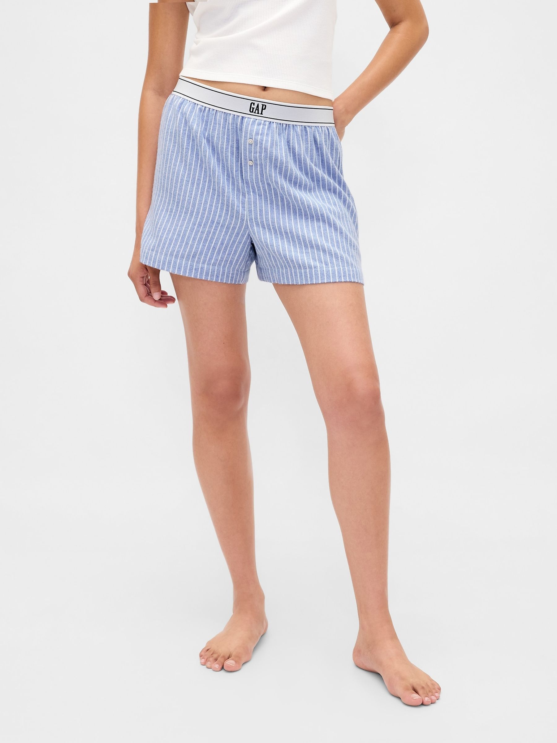 Blue Short Pyjama Shorts - Image 1 of 5