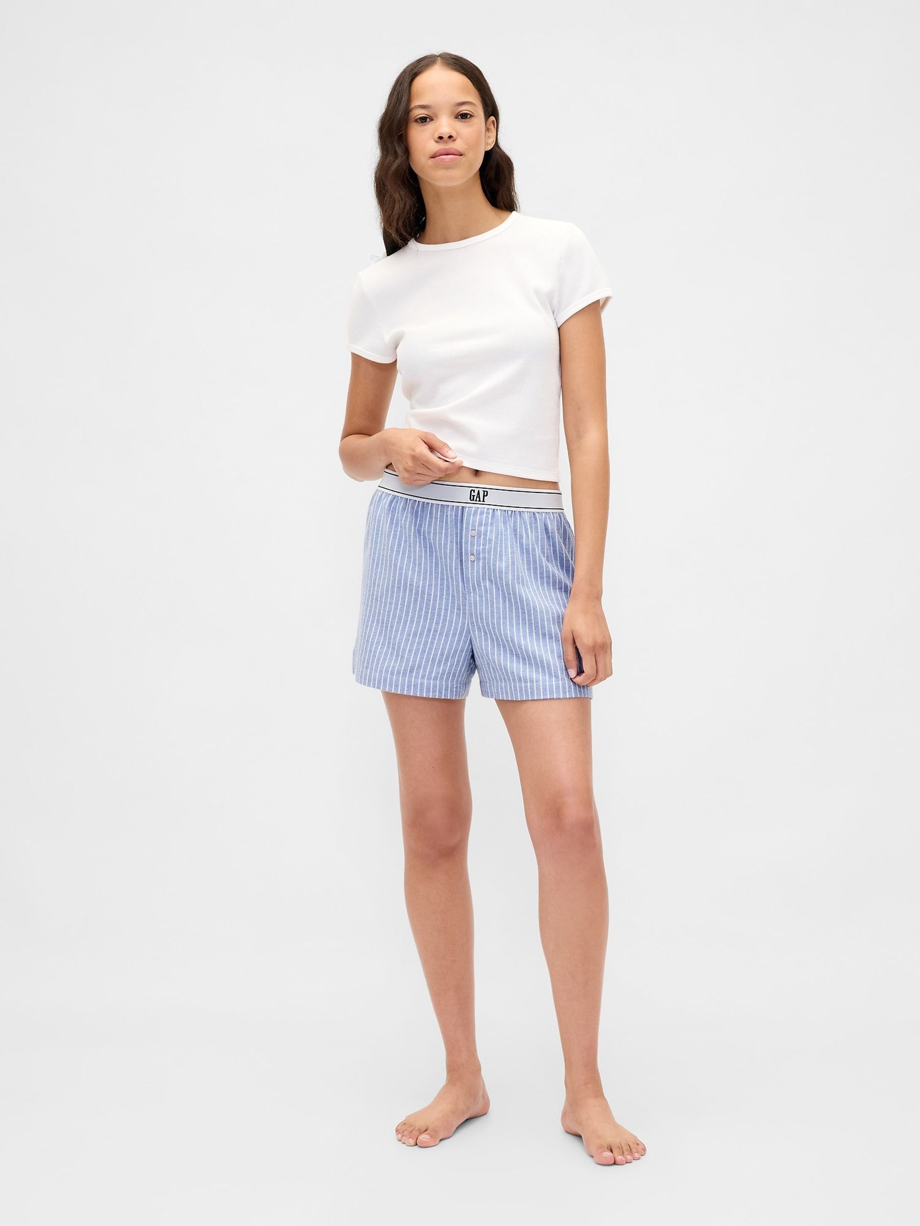 Blue Short Pyjama Shorts - Image 4 of 5