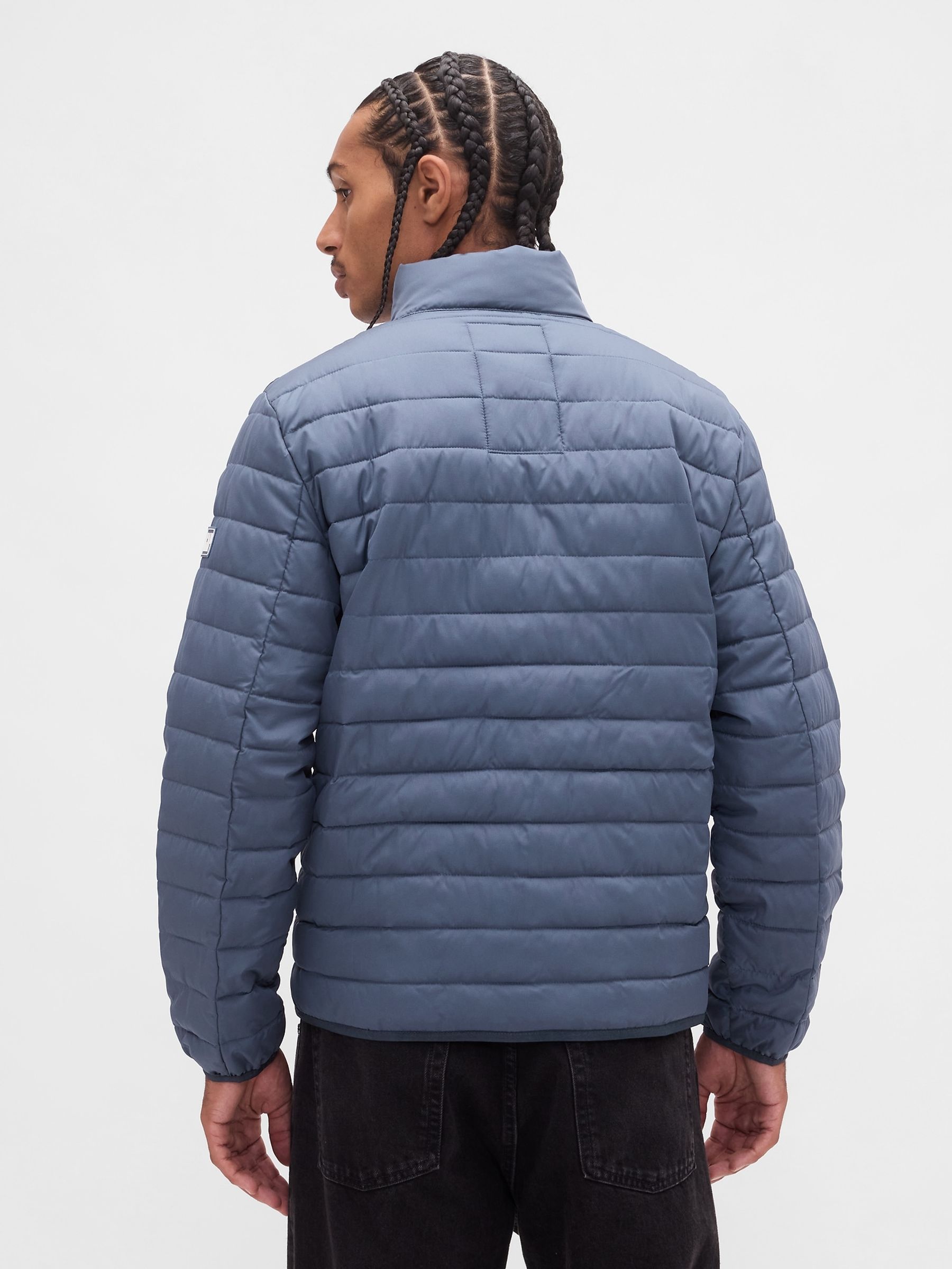 Blue Relaxed Cold Control Puffer Jacket - Image 2 of 4