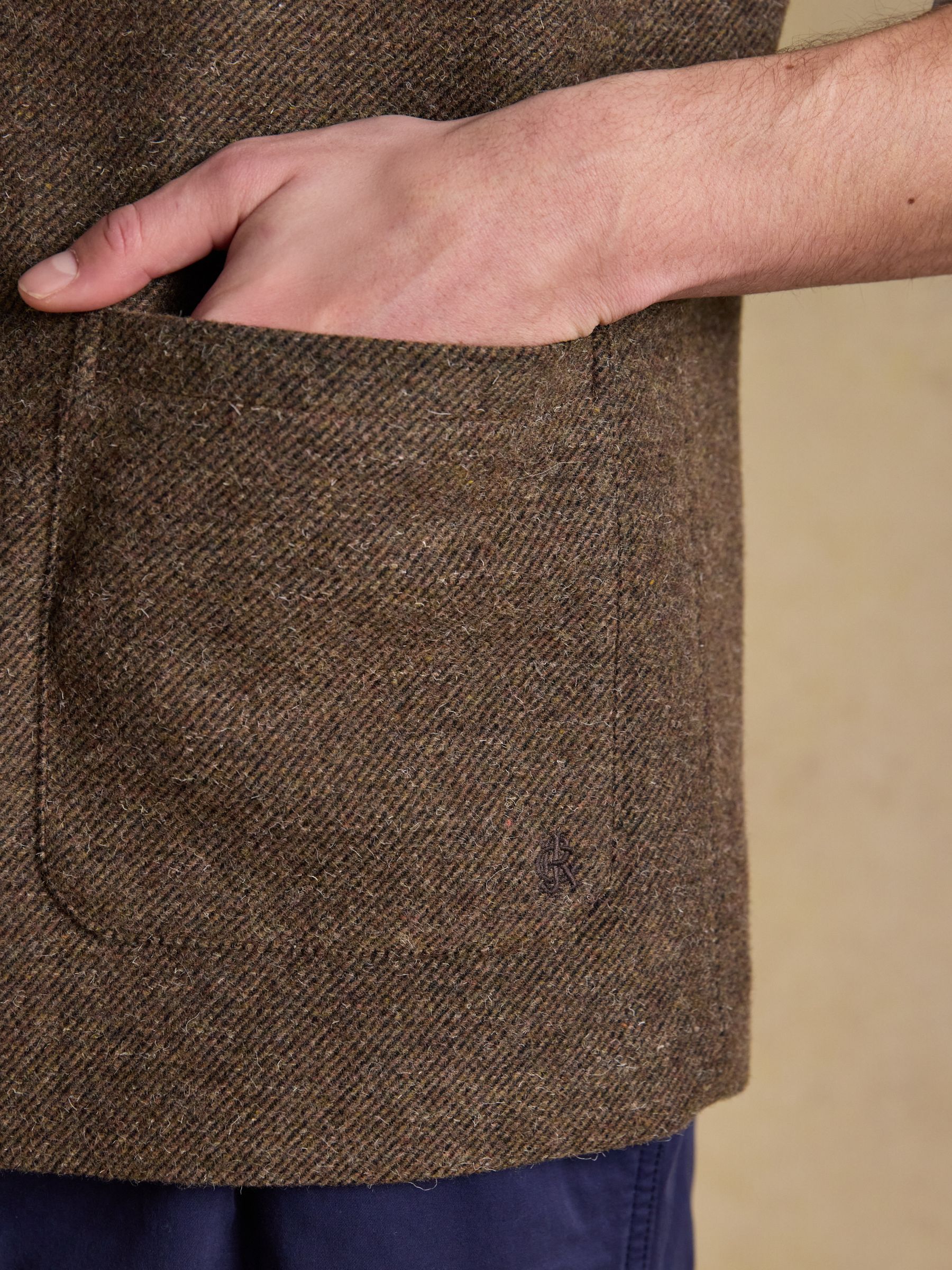 Brown Tweed Gilet - Image 10 of 11