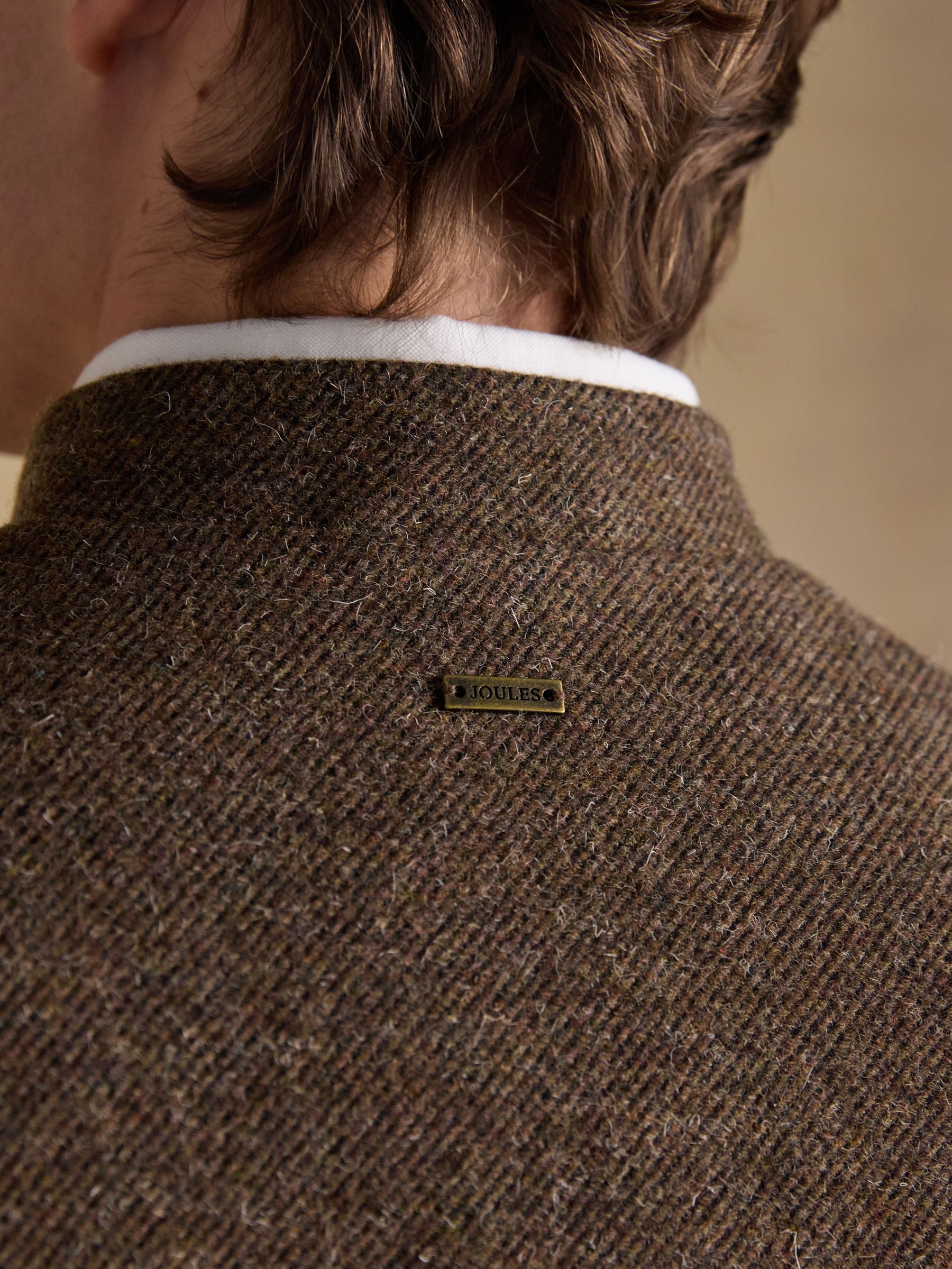 Brown Tweed Gilet - Image 11 of 11