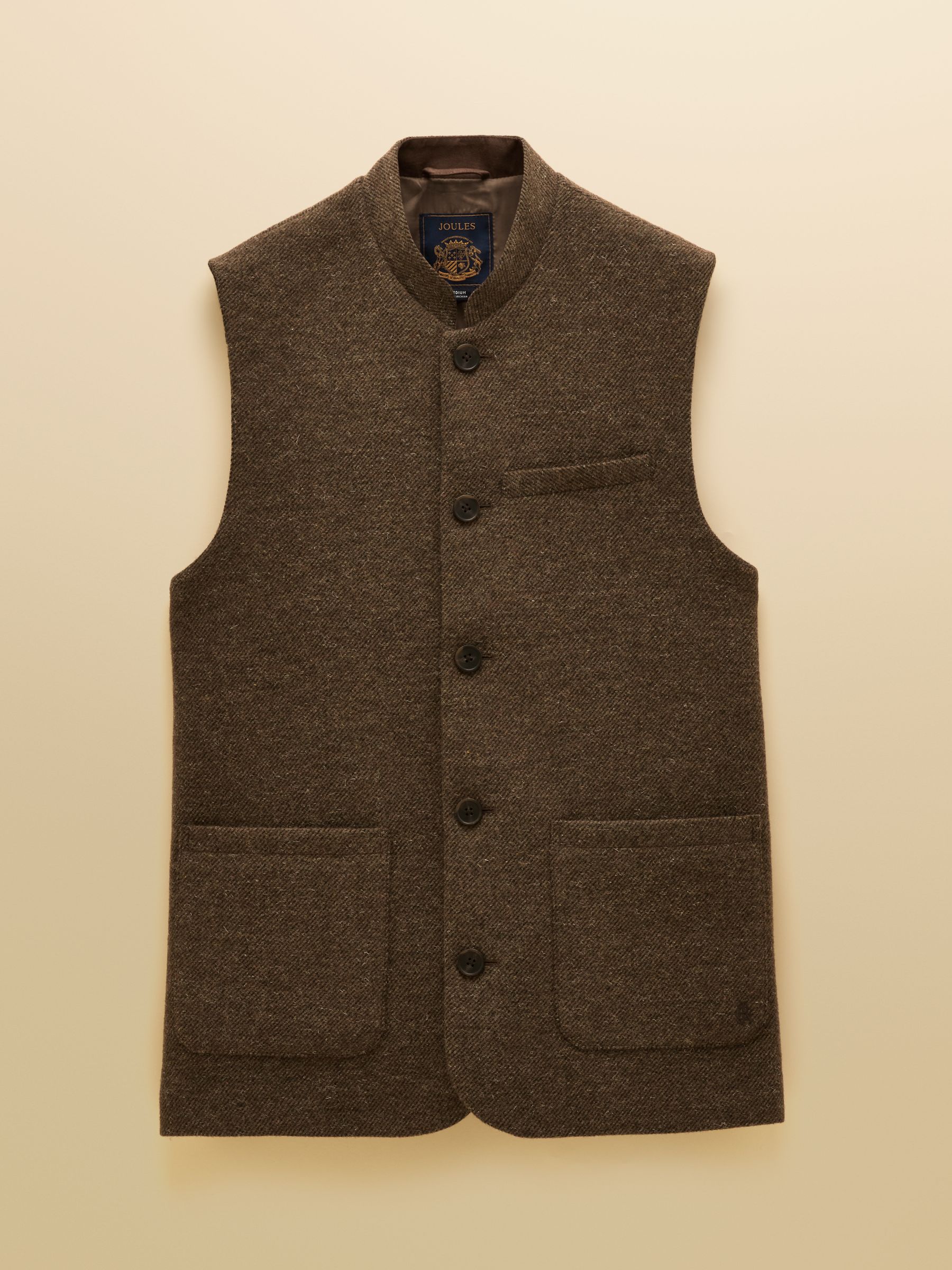 Brown Tweed Gilet - Image 4 of 4