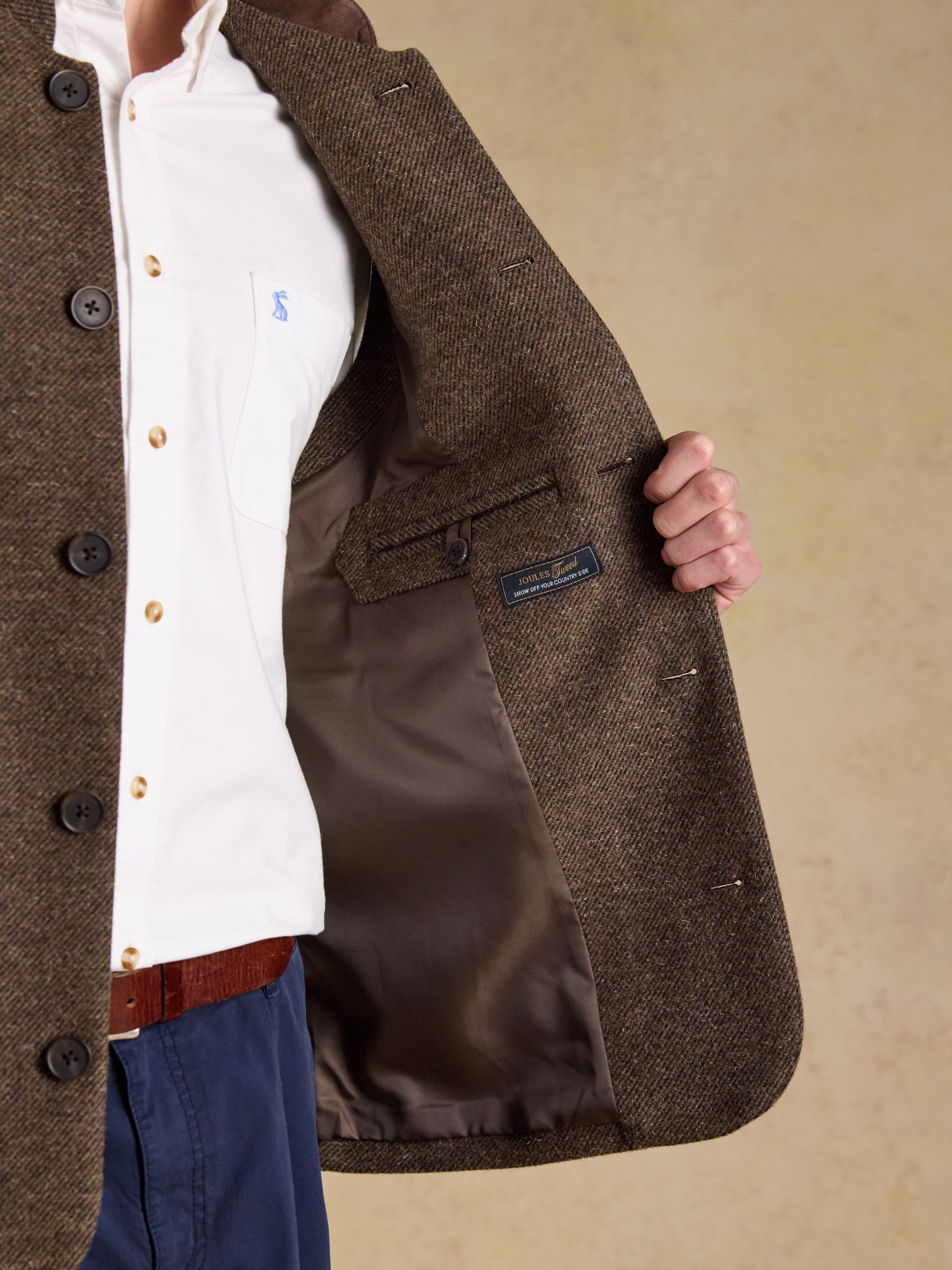 Brown Tweed Gilet - Image 9 of 11