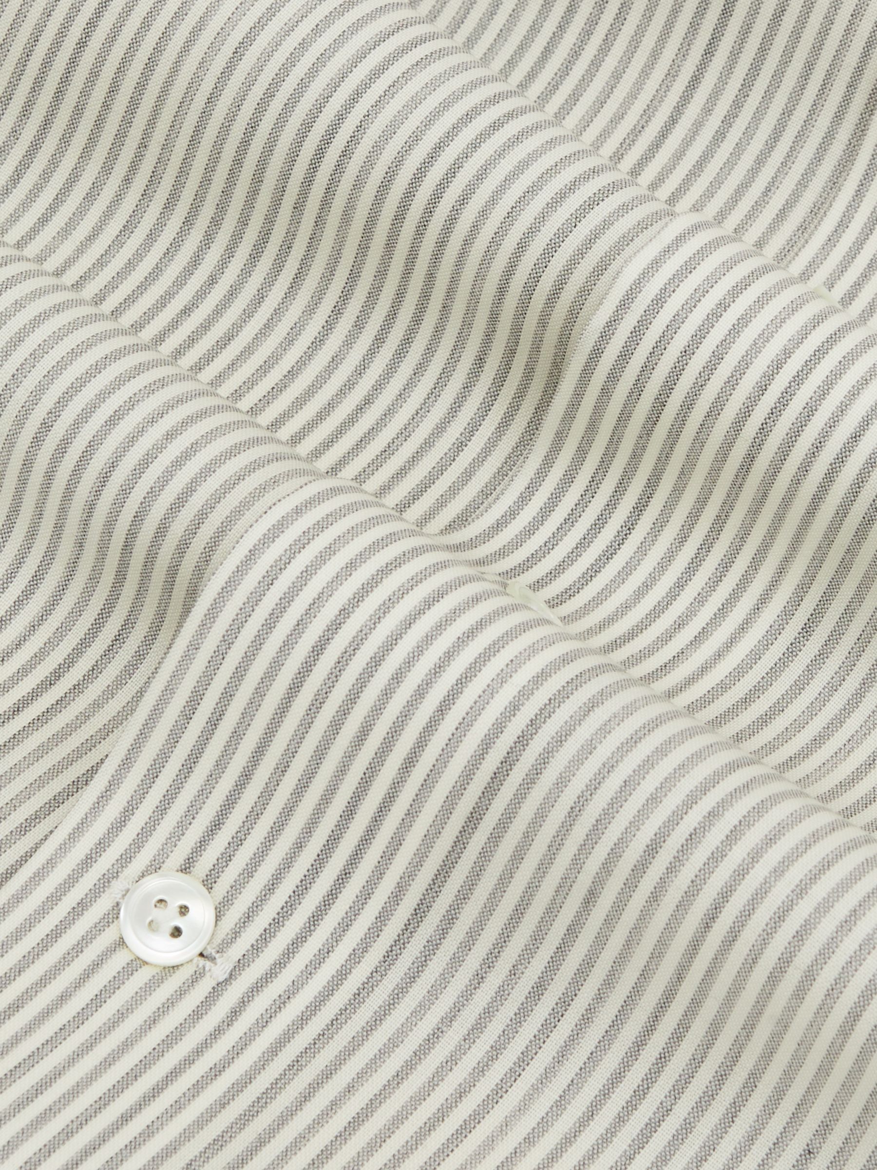 Atelier Pinstripe Regular-Fit Shirt in White/Navy - image 3