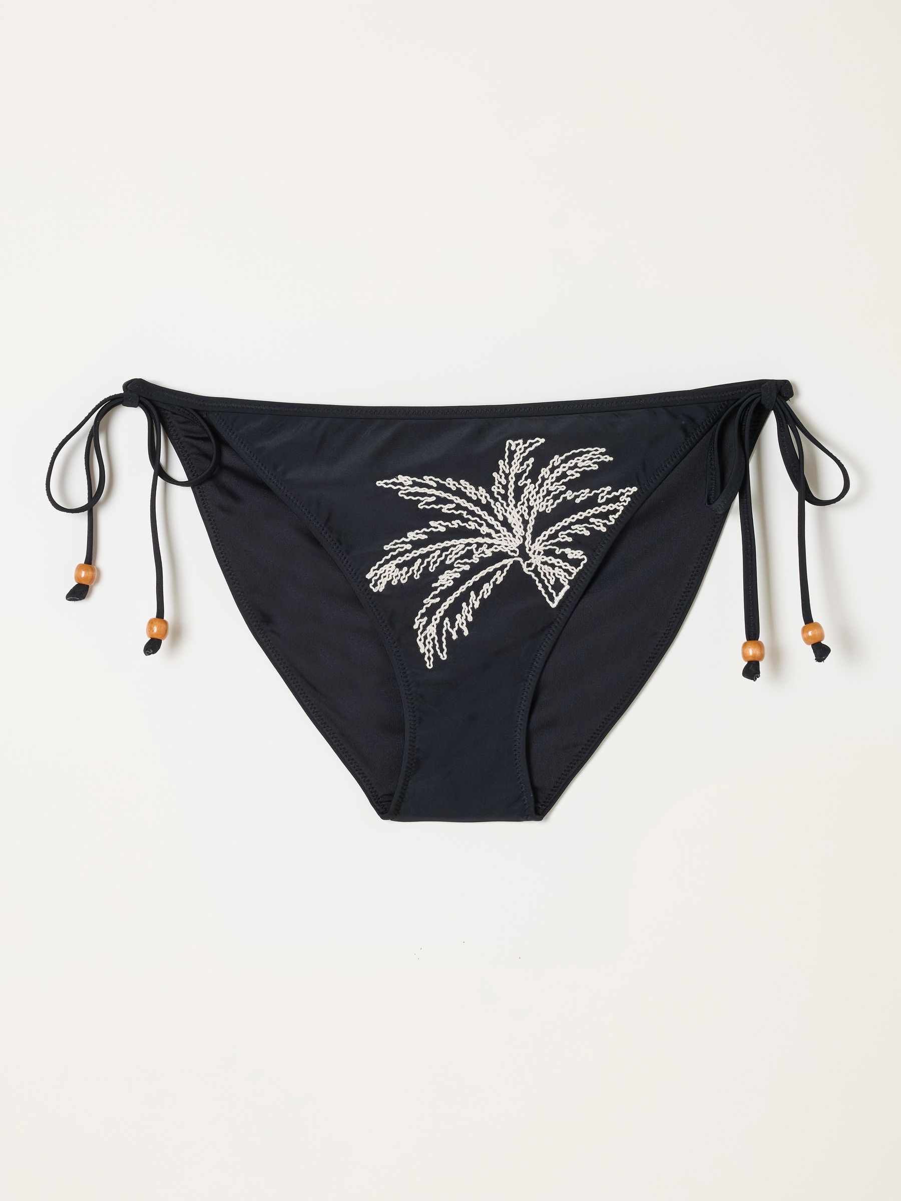 Black Cornelli Rue Tie Side Bikini Bottoms - Image 5 of 5