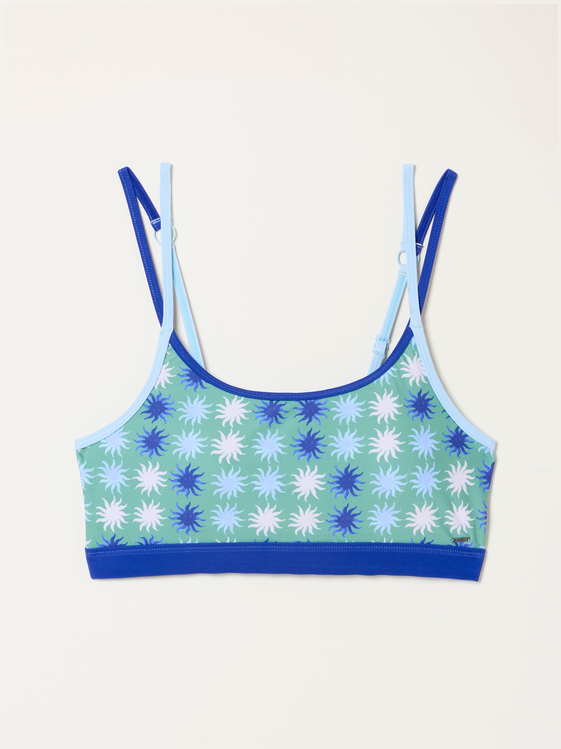 Green Sun Print Sun Print Bikini Crop Top - Image 5 of 5
