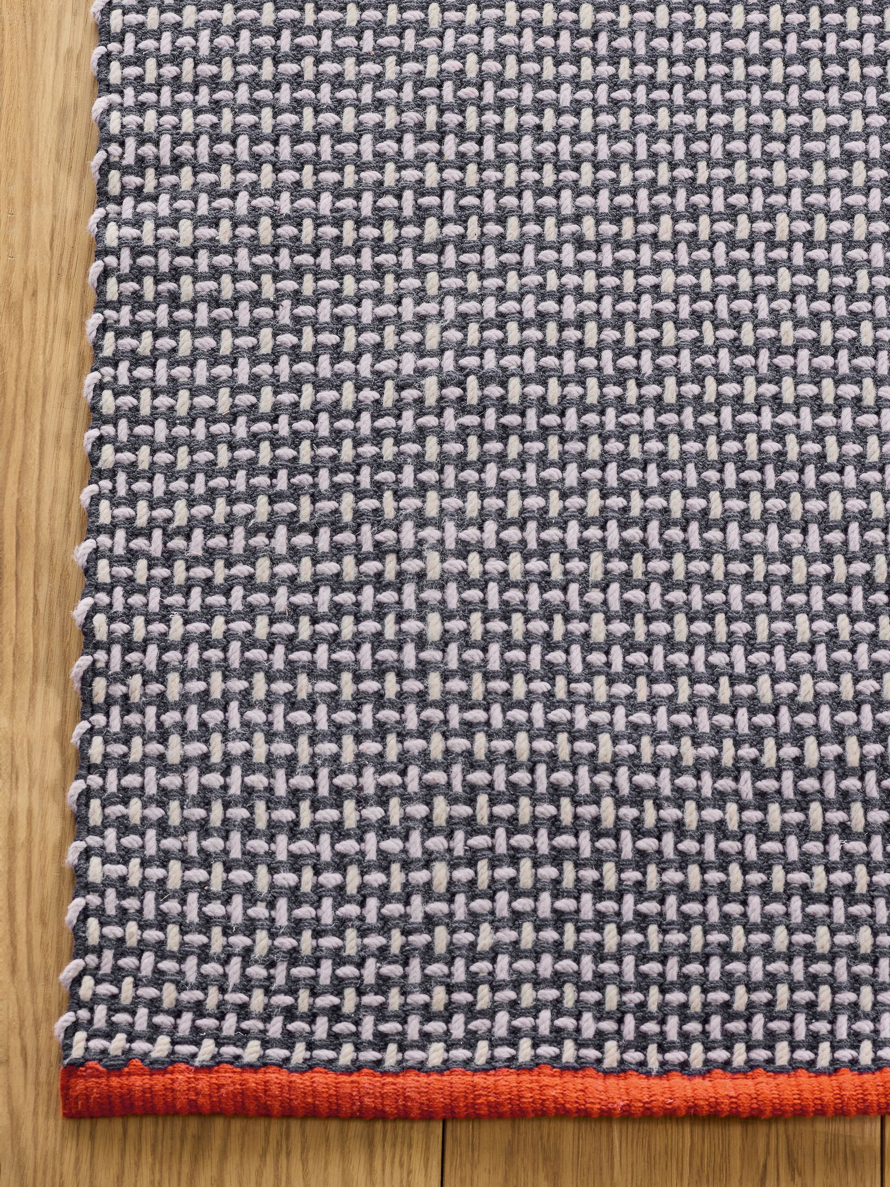 Haden Textured Flatweave Rug in Blue - Image 2 of 5 Haden Textured Flatweave Rug in Blue - Image 2 of 5