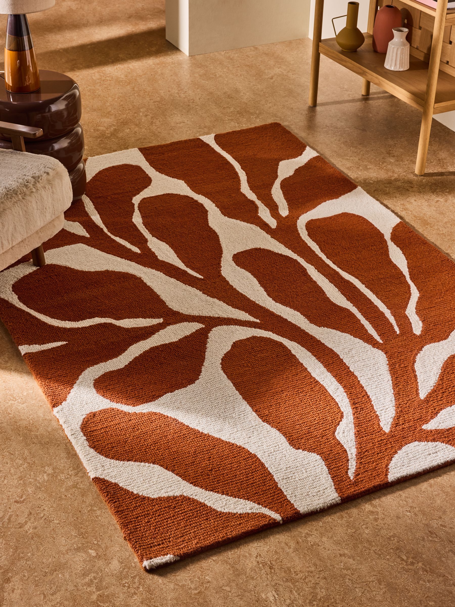 Carragean Wool Tufted Rug in Natural - Image 1 of 5