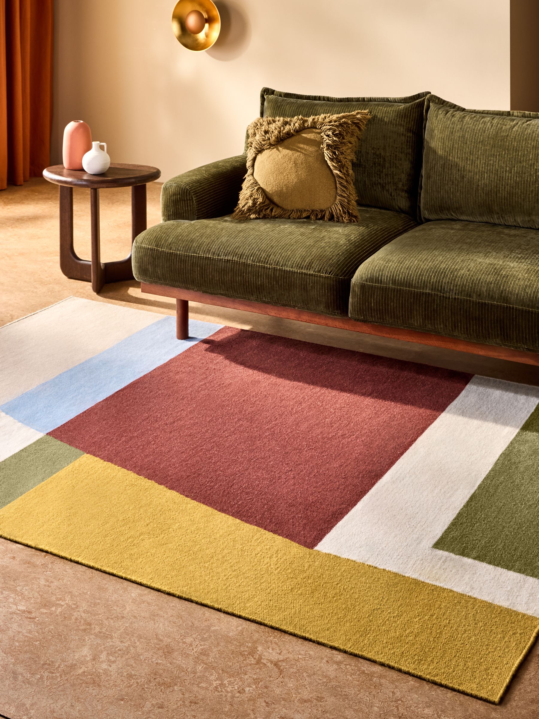Santos Flatweave Wool Rug in Multi - Image 1 of 5
