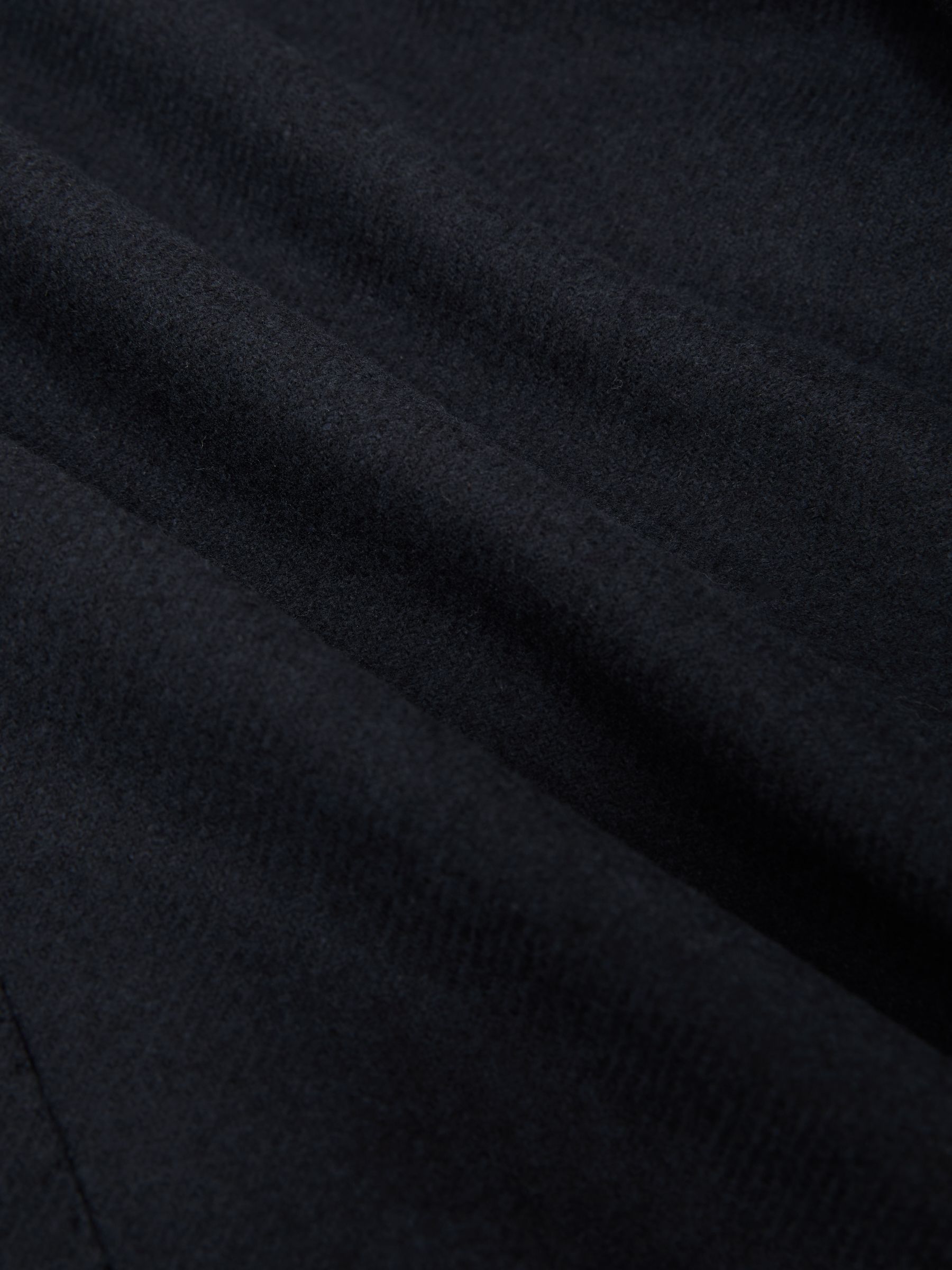 Flannel Double-Breasted Blazer Tailored-Fit in Navy - image 5