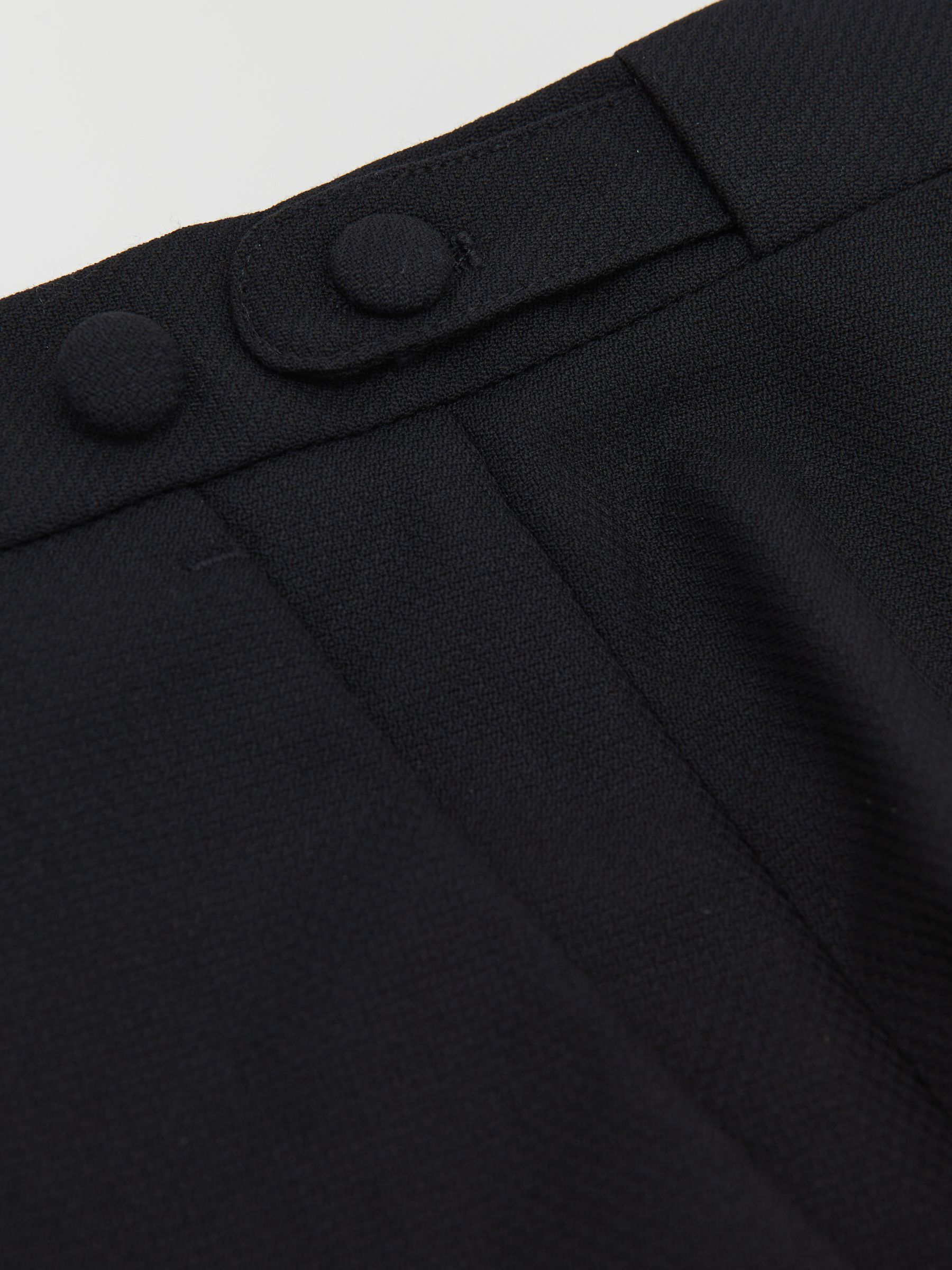Wool-Blend Jacquard Tuxedo Trousers Classic-Fit in Navy - image 3