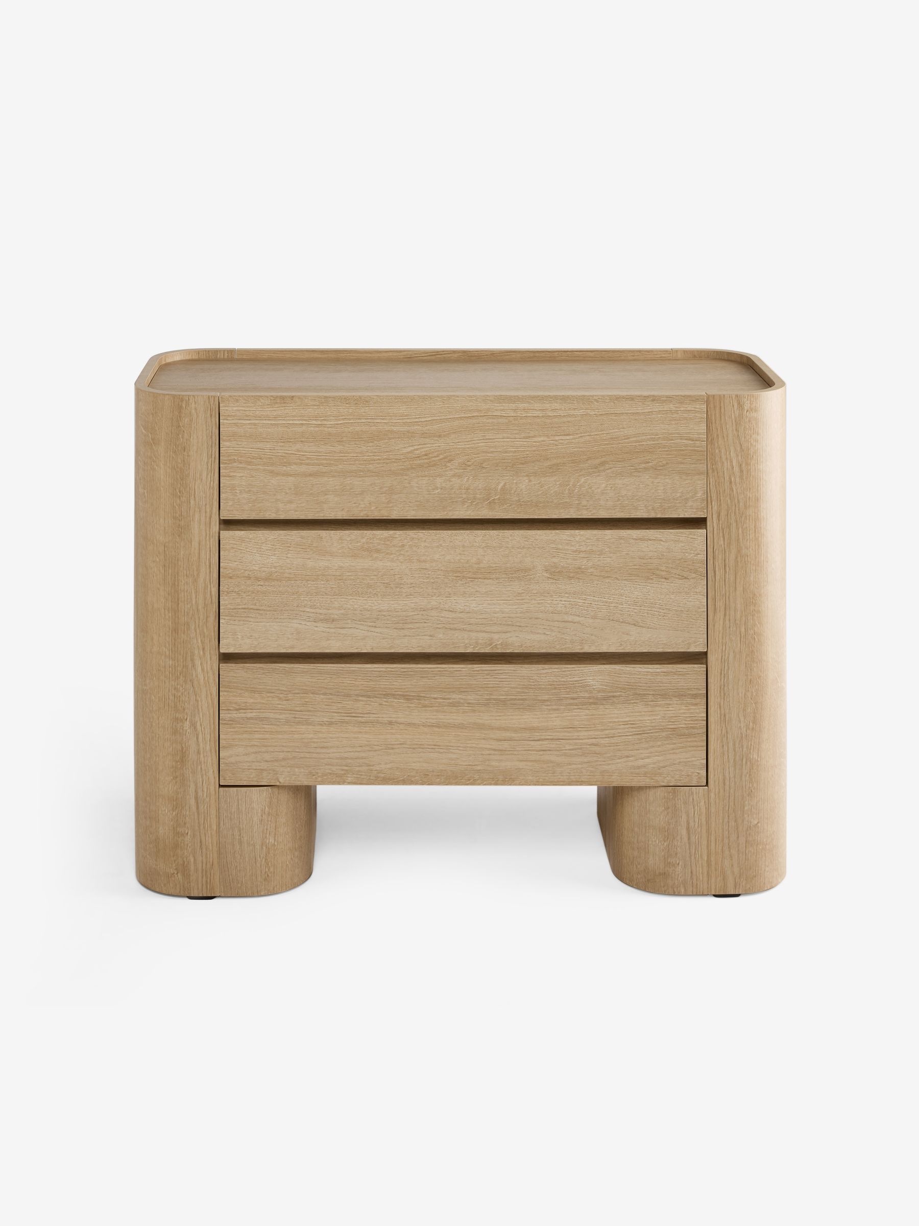 3 Drawer Kain Wide Chest in Light Oak Effect - Image 5 of 6