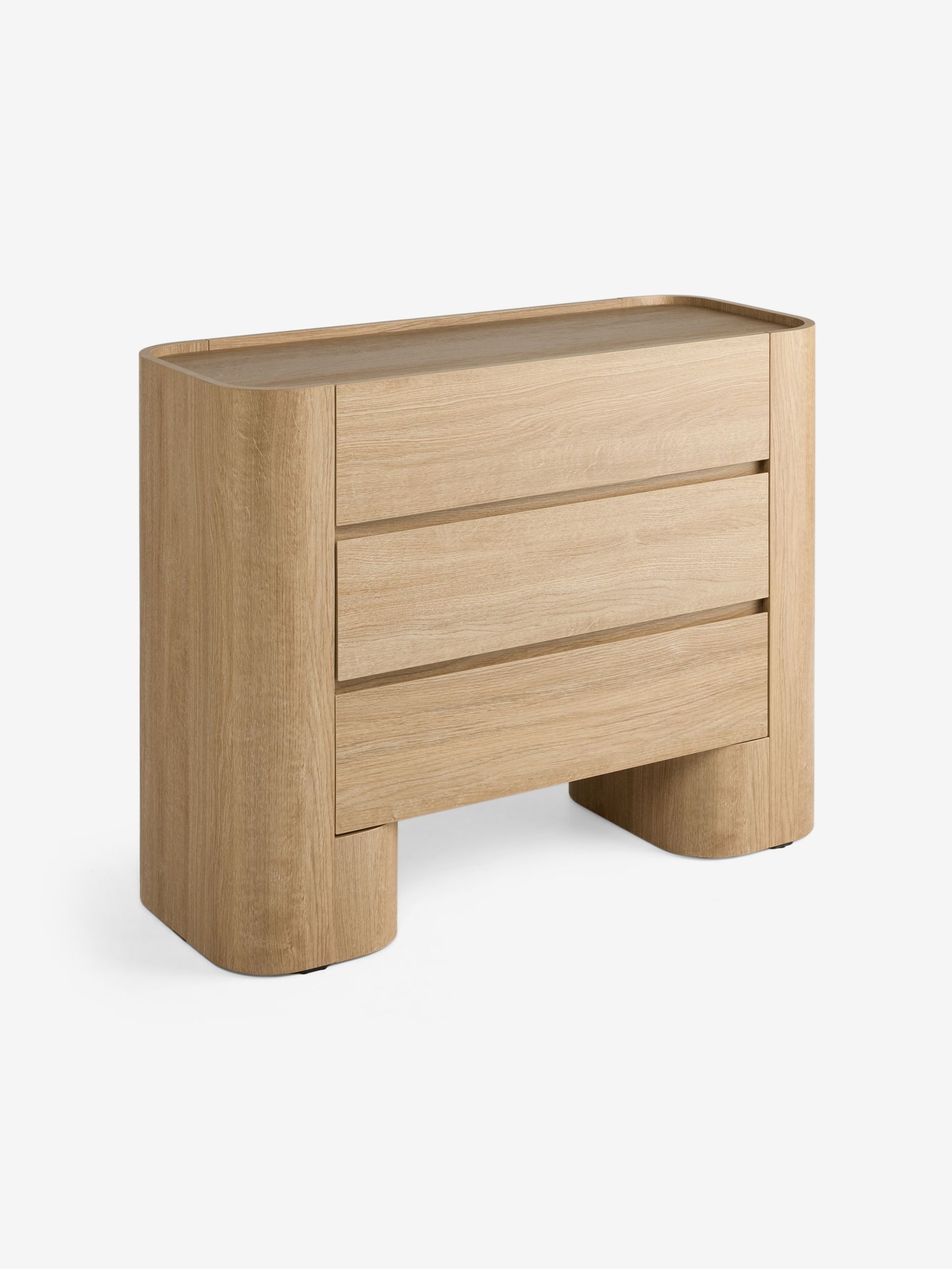 3 Drawer Kain Wide Chest in Light Oak Effect - Image 6 of 6