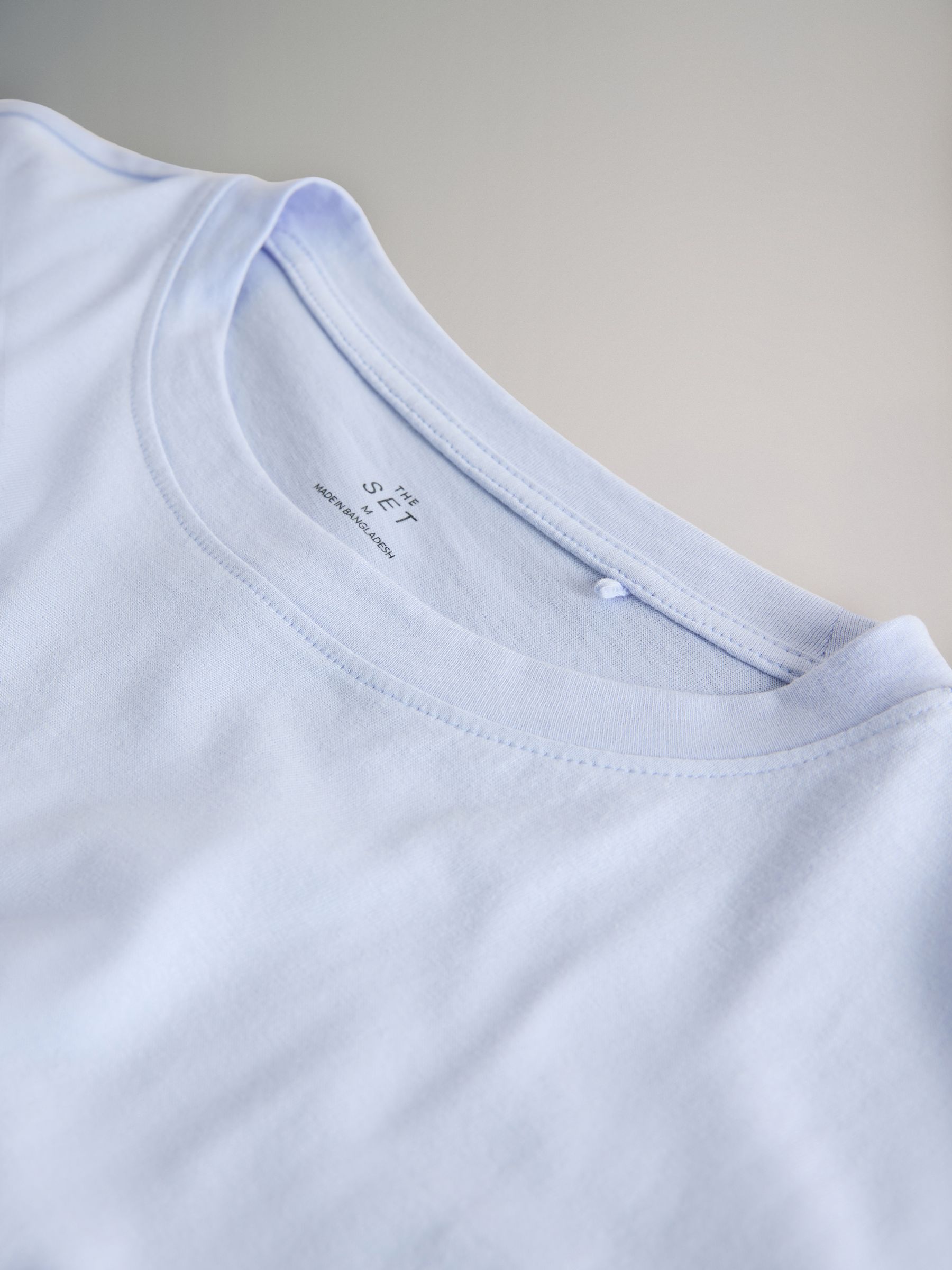 4 Pack Cap Sleeve T-Shirts Navy/Light Blue/Stone Brown/Stripe - Image 6 of 6