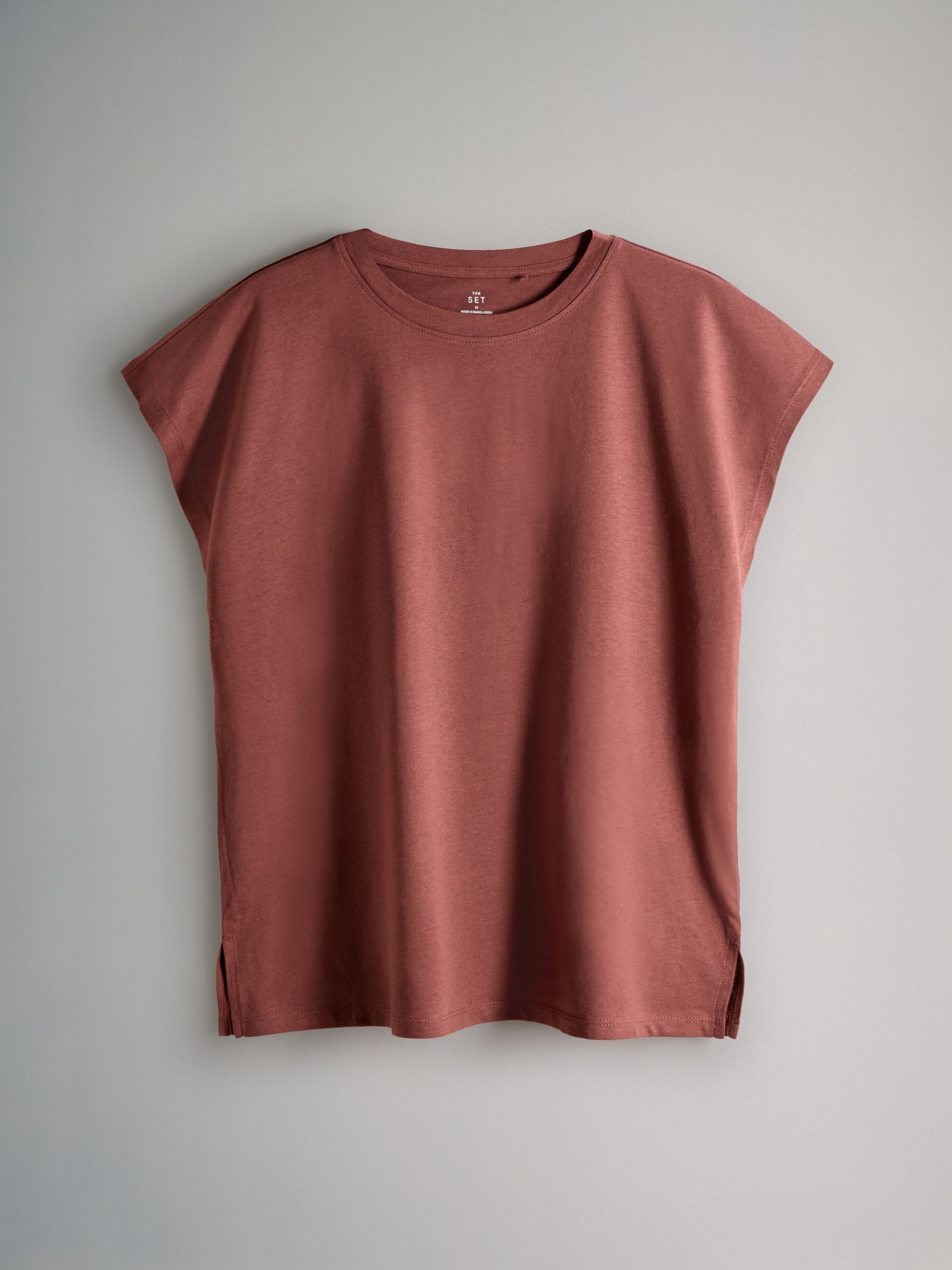 Chocolate Brown/Pinks/White 4 Pack Grown On Sleeve T-Shirt - Image 3 of 6