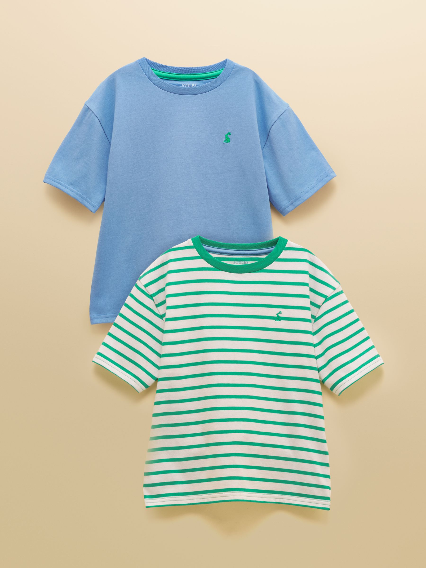 Boys' Let's Go Blue & Green Short Sleeve T-Shirts 2 Pack - Image 1 of 9