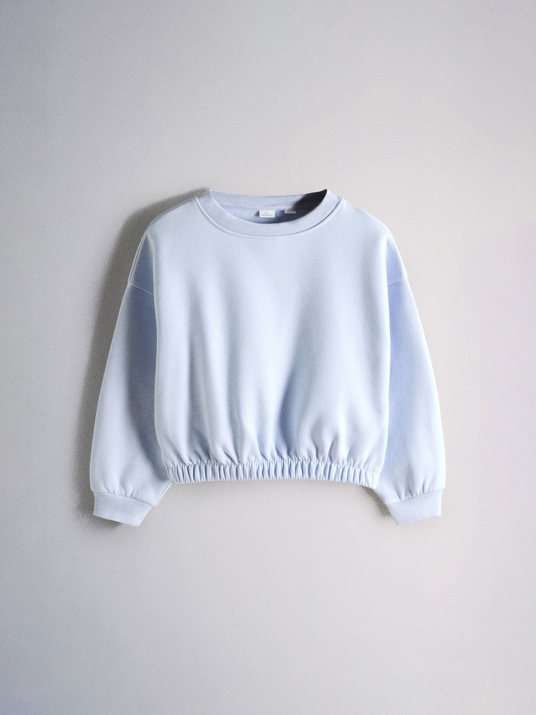 4 Pack Cropped Elasticated Hem Crews Sweat Top Yellow/Blue/Green/Brown - Image 4 of 6