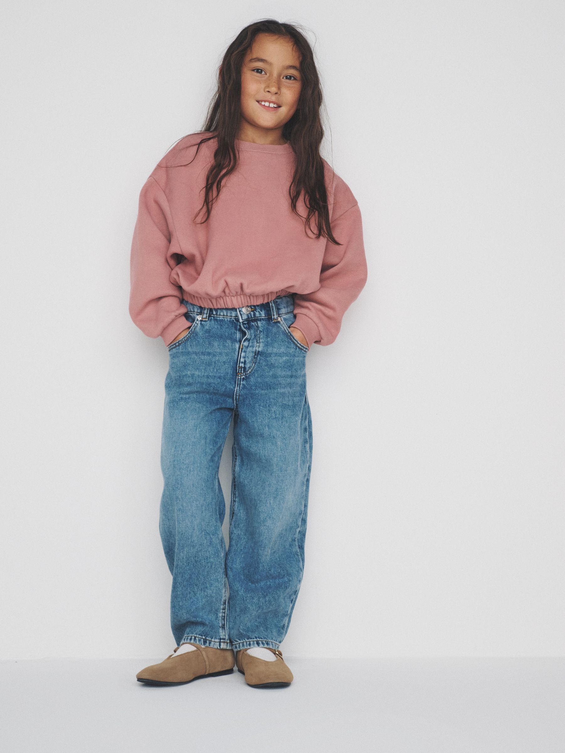 4 Pack Elasticated Hem Crews and Zip Through Bombers Brown/Cream/Pink - Image 3 of 6