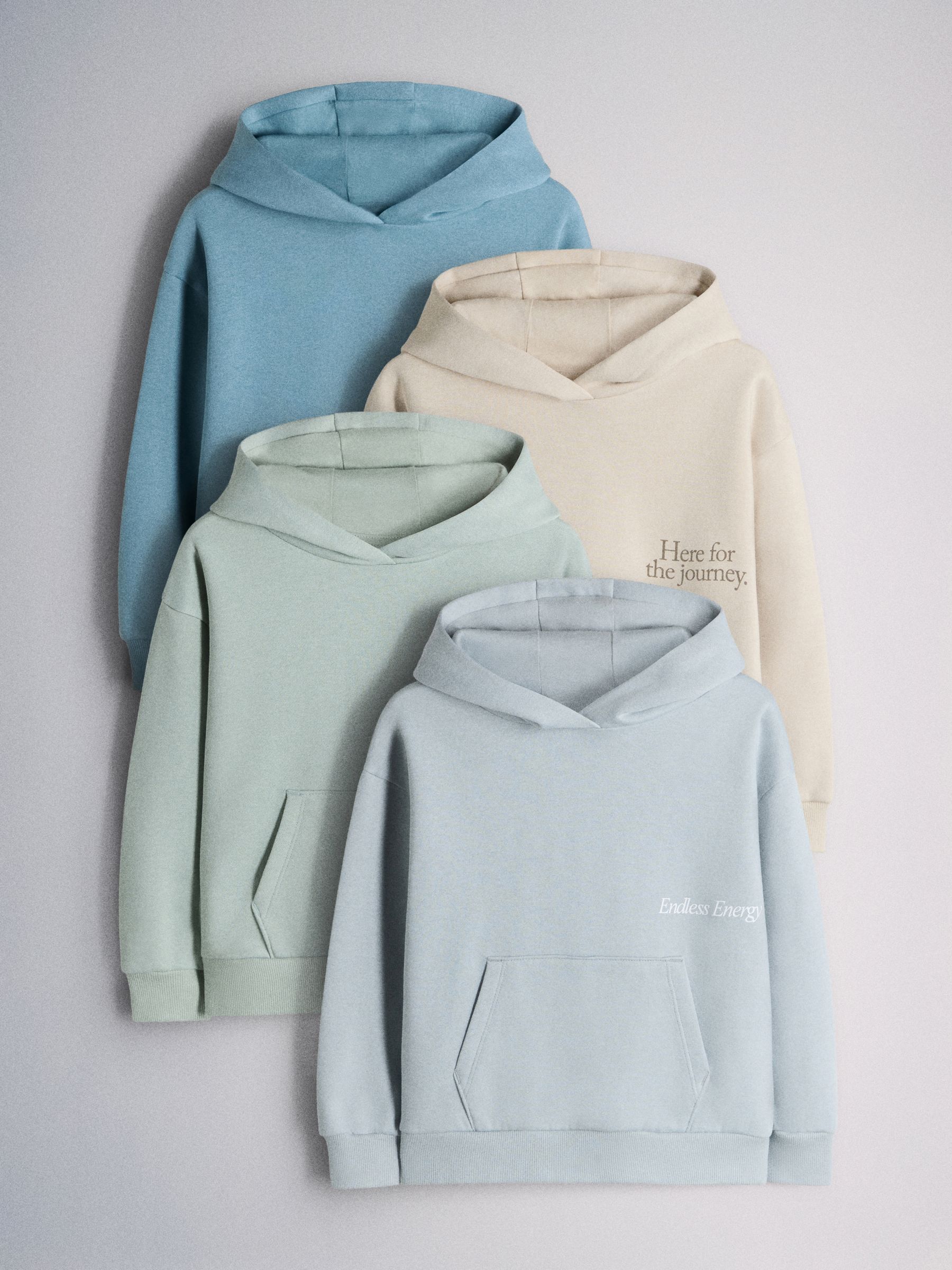 4 Pack Hoodies Blue/Green/Cream - Image 2 of 6