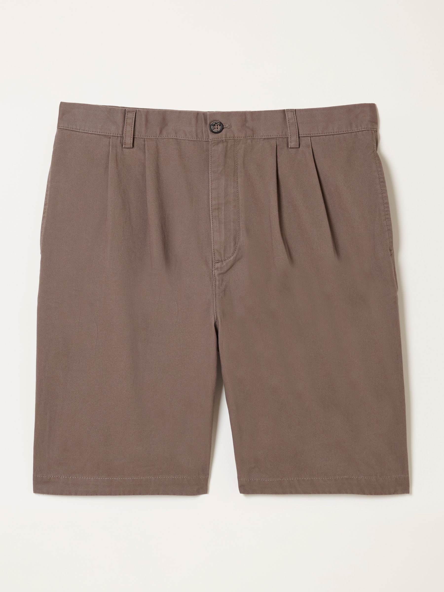 Brown Pleat Front Chino Shorts - Image 6 of 6 Brown Pleat Front Chino Shorts - Image 6 of 6