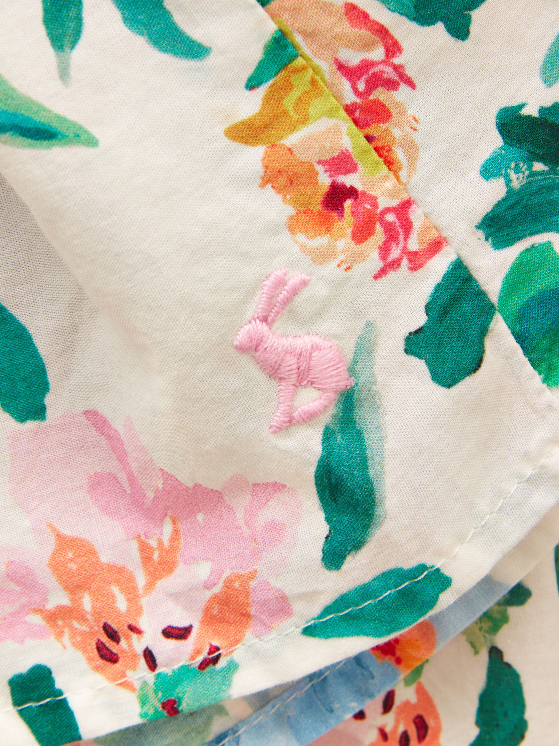 Girls' Eliza Cream Floral Shirred Woven Dress - Image 4 of 5