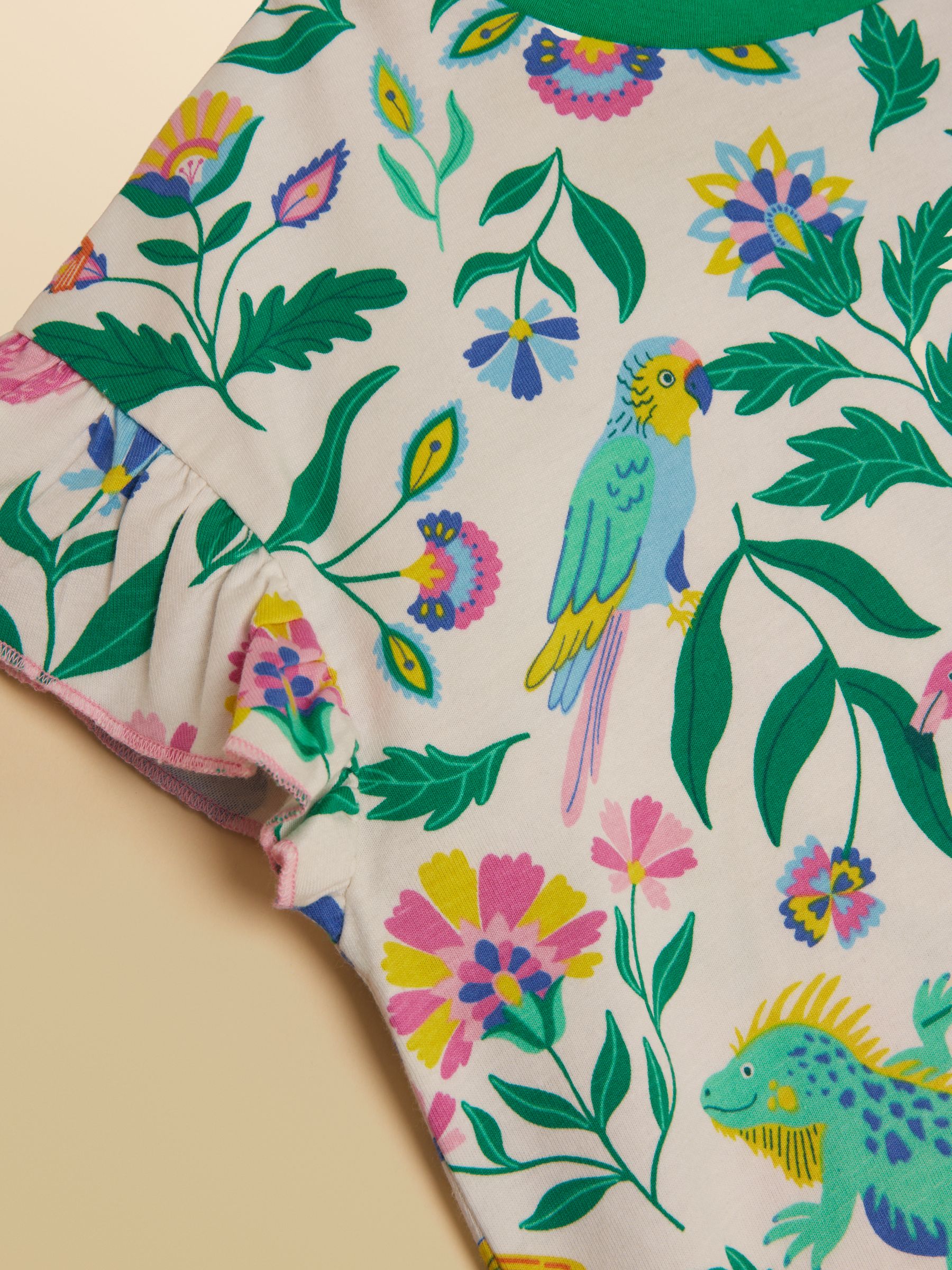 Girls' Waverley Cream Frill Sleeve T-Shirt - Image 3 of 5