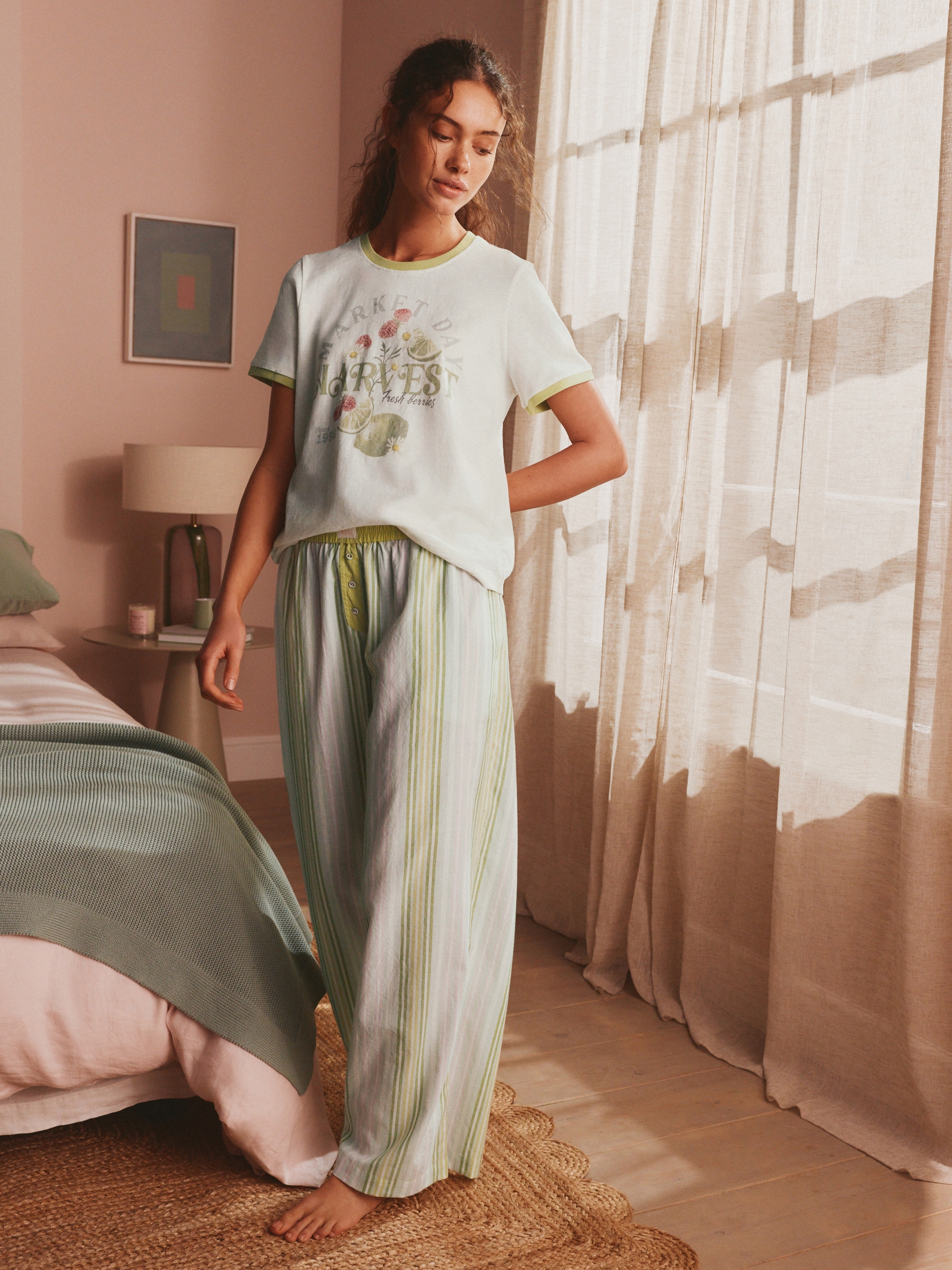 Green Market Day Pyjamas Set - Image 2 of 11