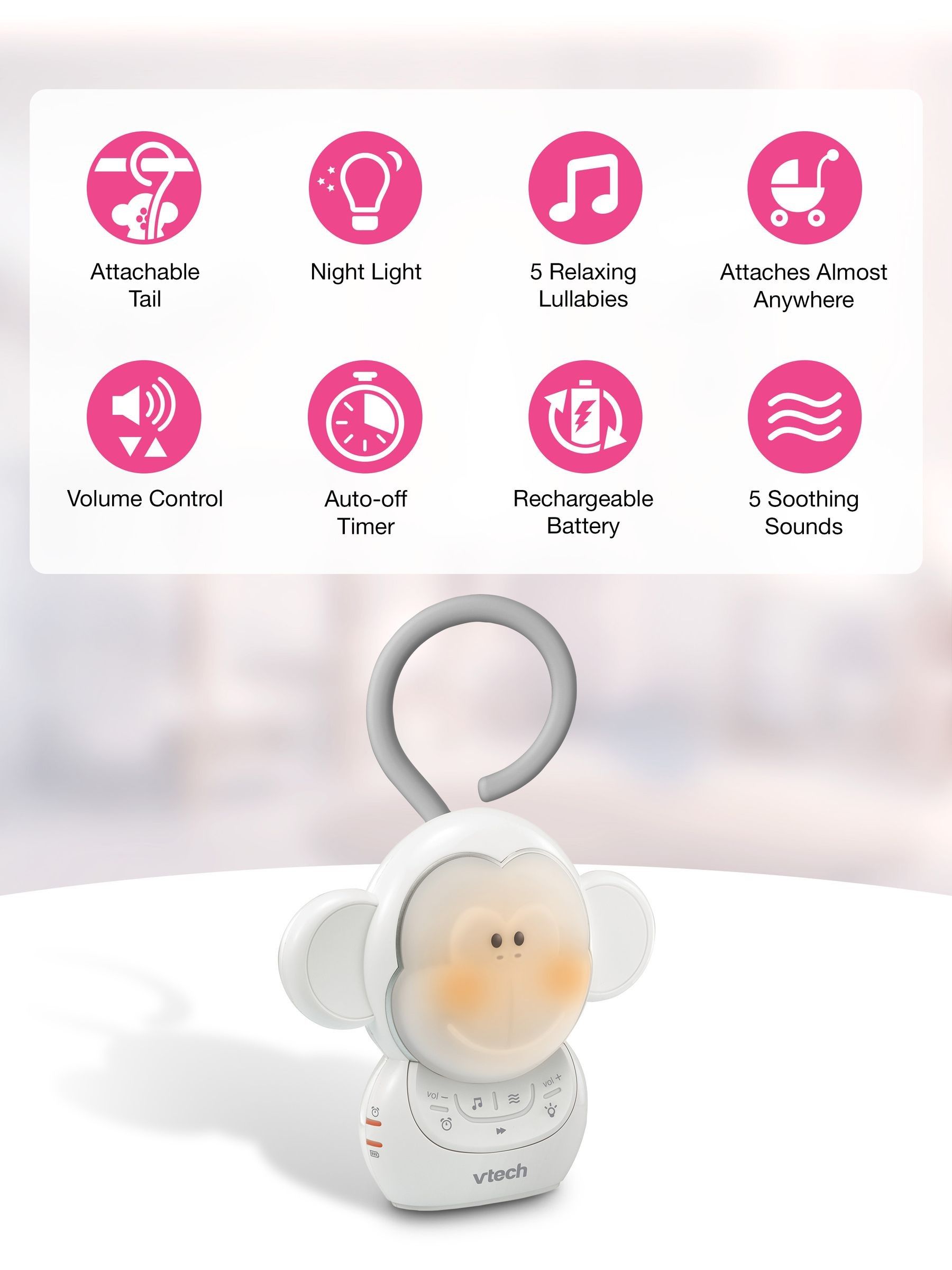 V-Tech White BC8211 Go Portal Soother - Image 4 of 12