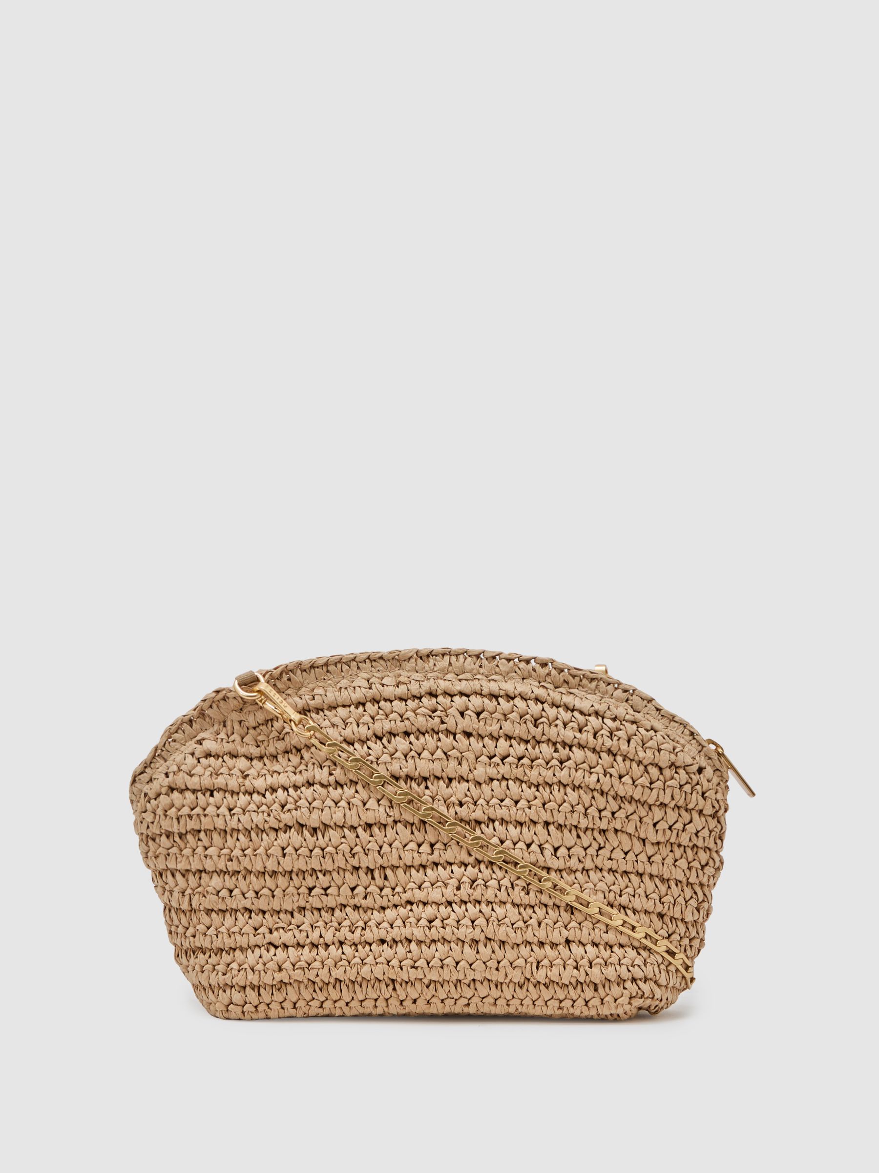Raffia Clutch Bag in Natural - image 4