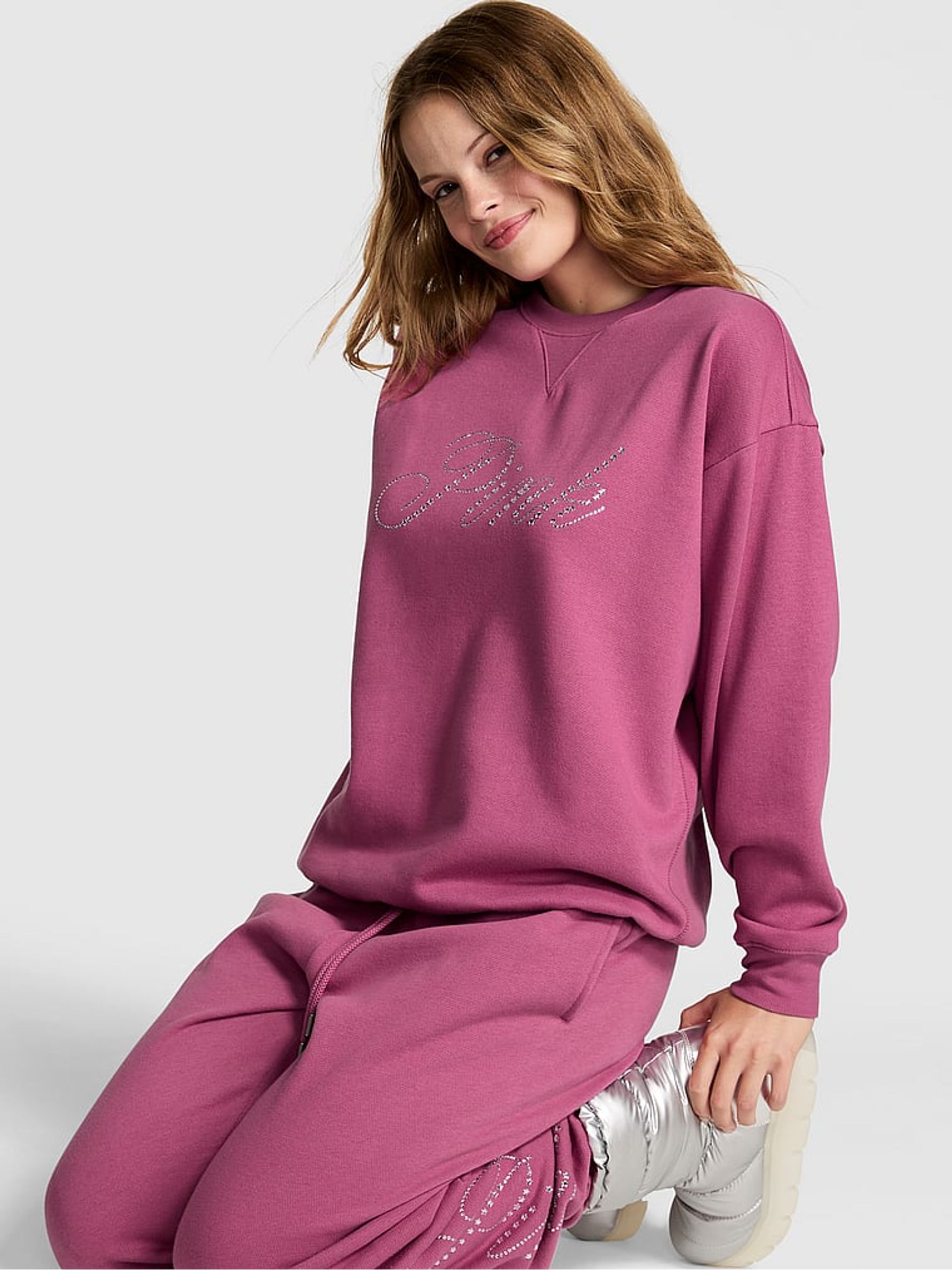Red Violet Fleece Sweatshirt - Image 1 of 2